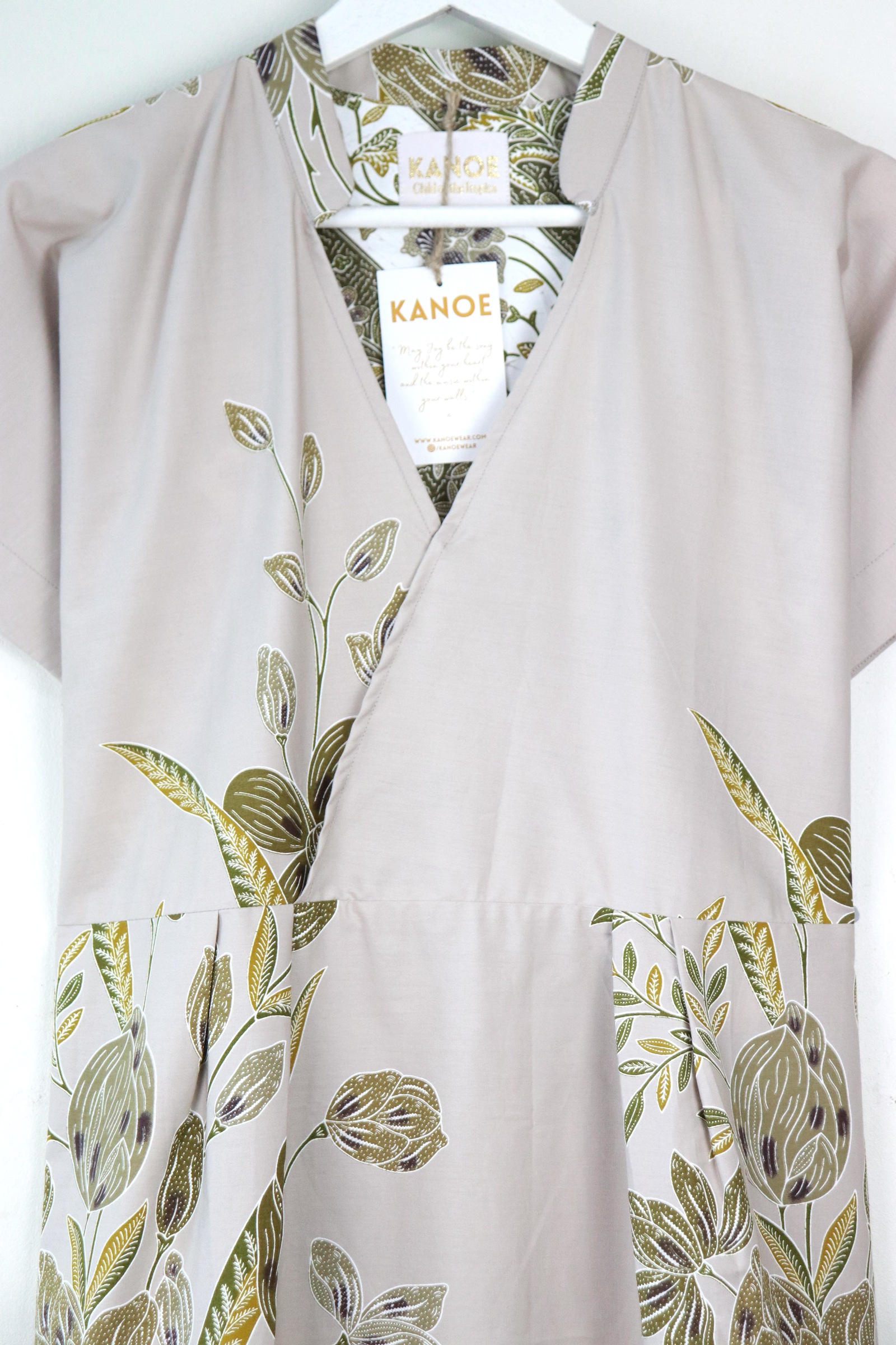 Kimono Wrap Dress w/ Mandarin Collar - Mù Ài