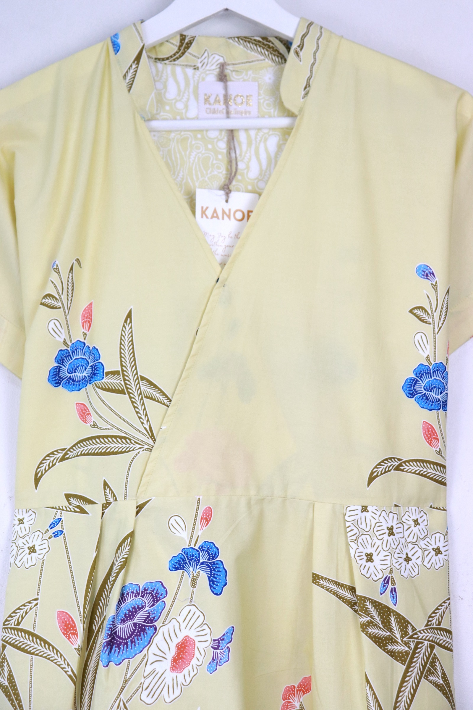 Kimono Wrap Dress w/ Mandarin Collar - Kuí Huā
