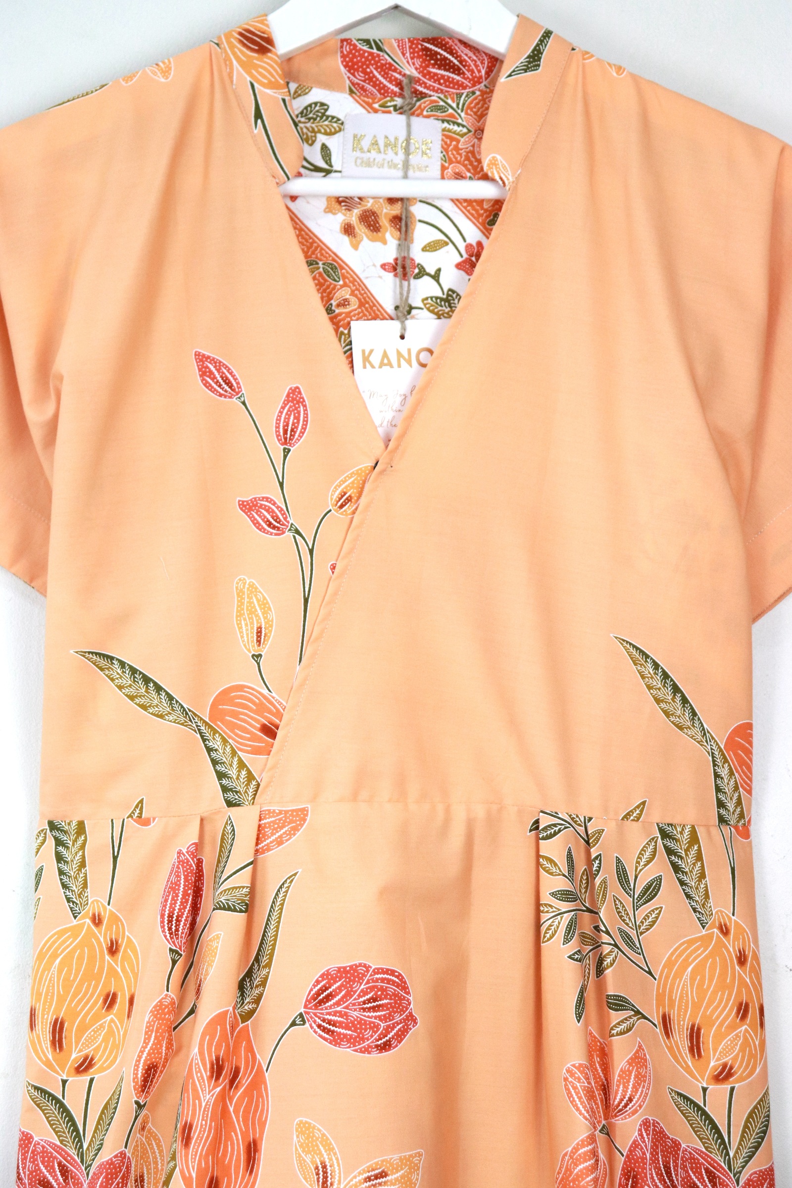  Kimono Wrap Dress w/ Mandarin Collar - Yinyin