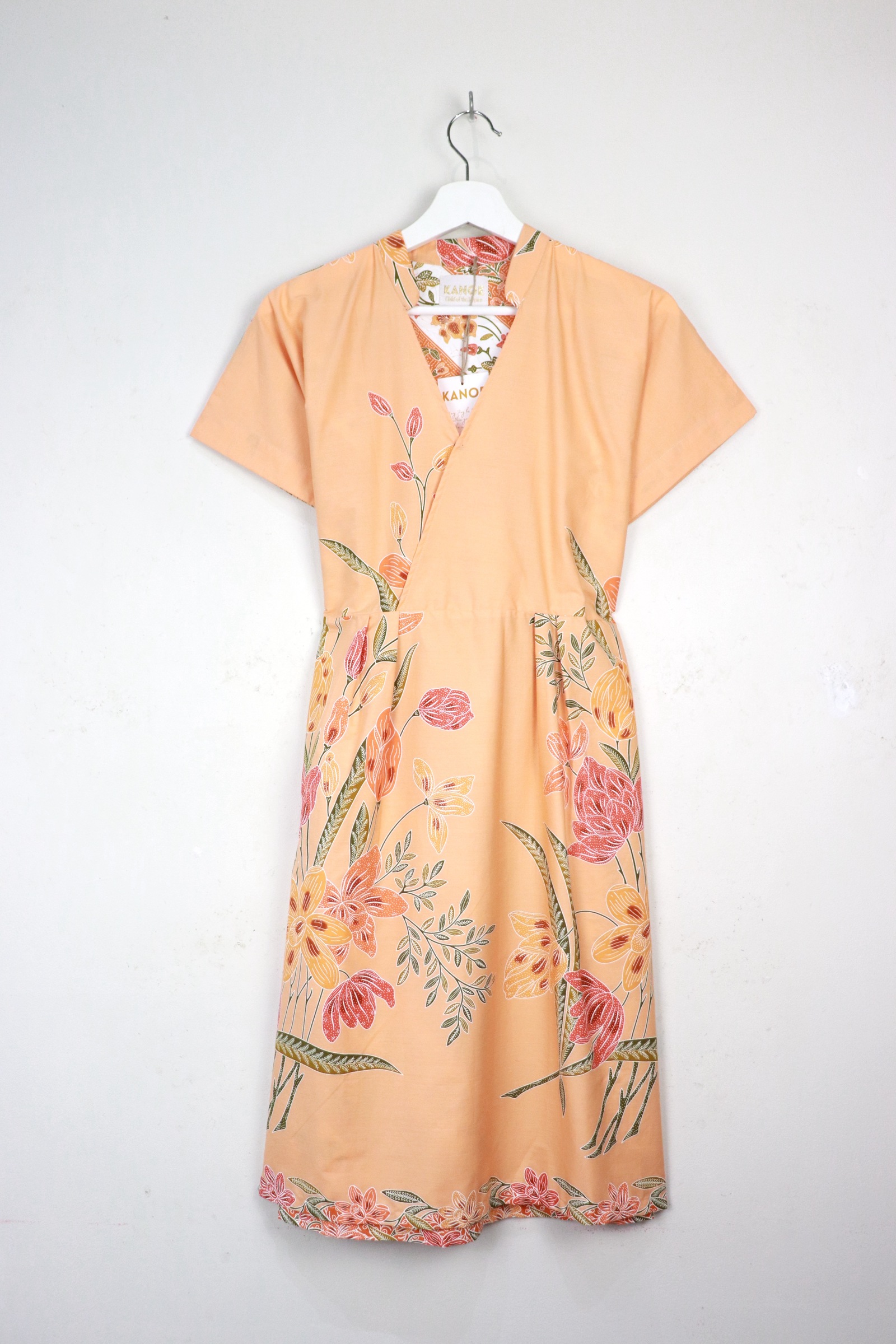  Kimono Wrap Dress w/ Mandarin Collar - Yinyin