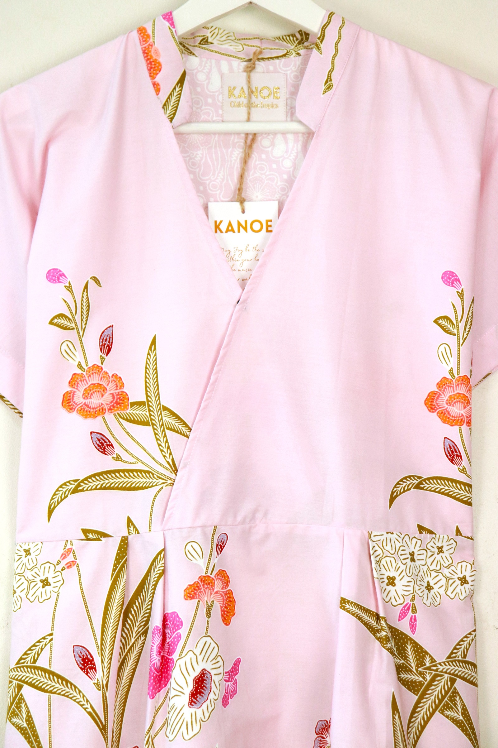 Kimono Wrap Dress w/ Mandarin Collar - Mei