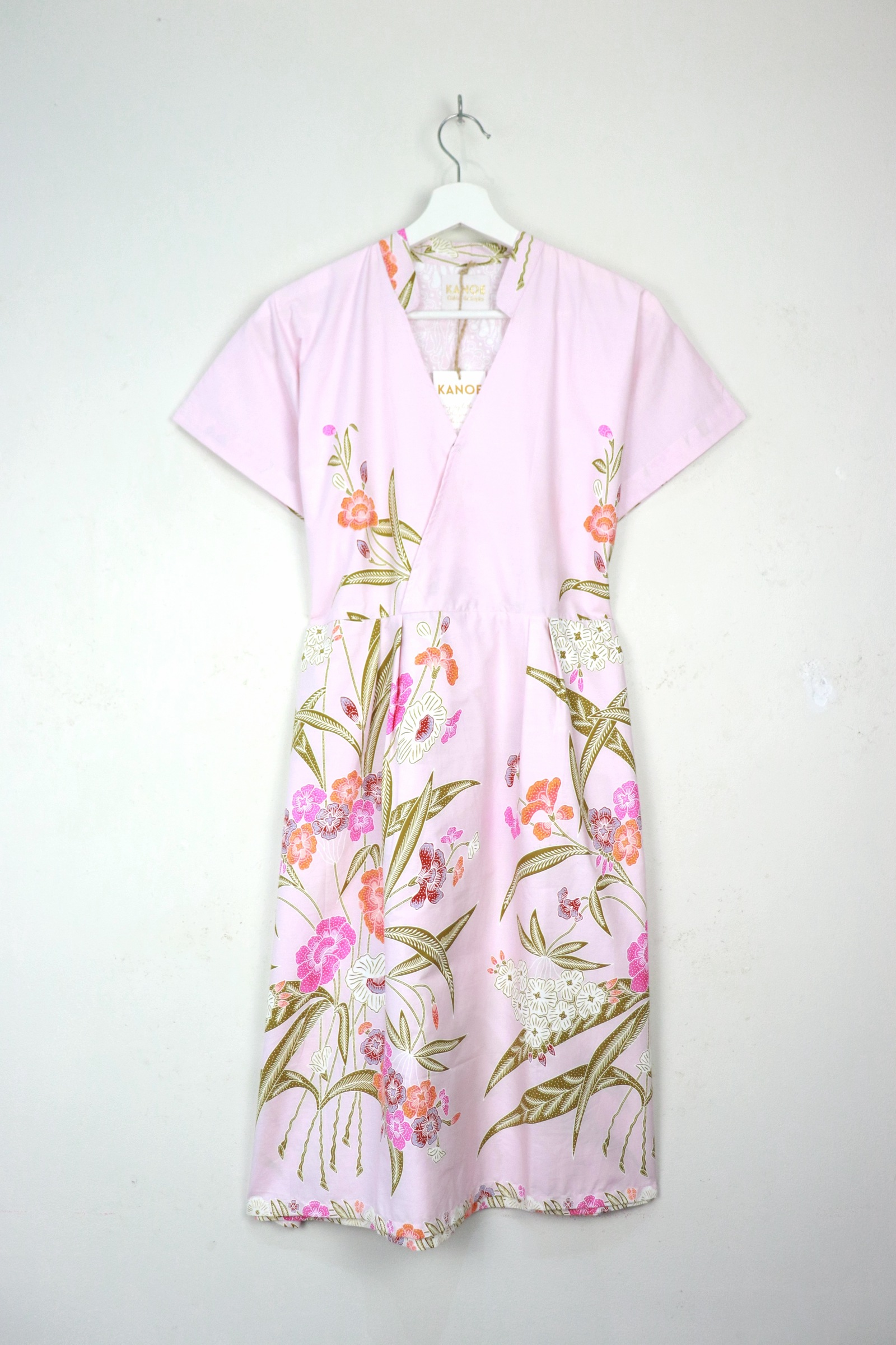 Kimono Wrap Dress w/ Mandarin Collar - Mei