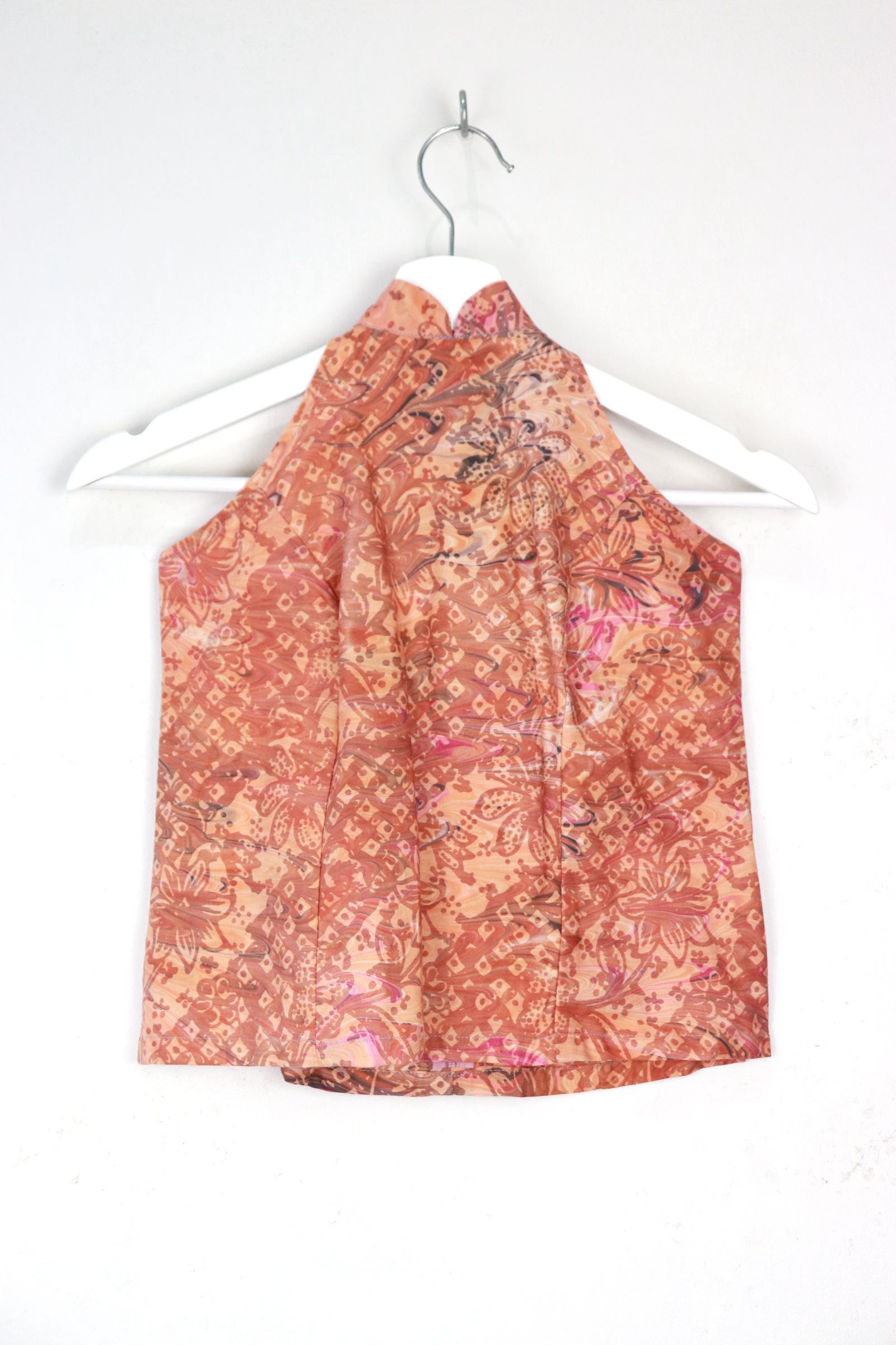 Halter Batik Top - Tian Apricot [ HandMade ] [ S ]