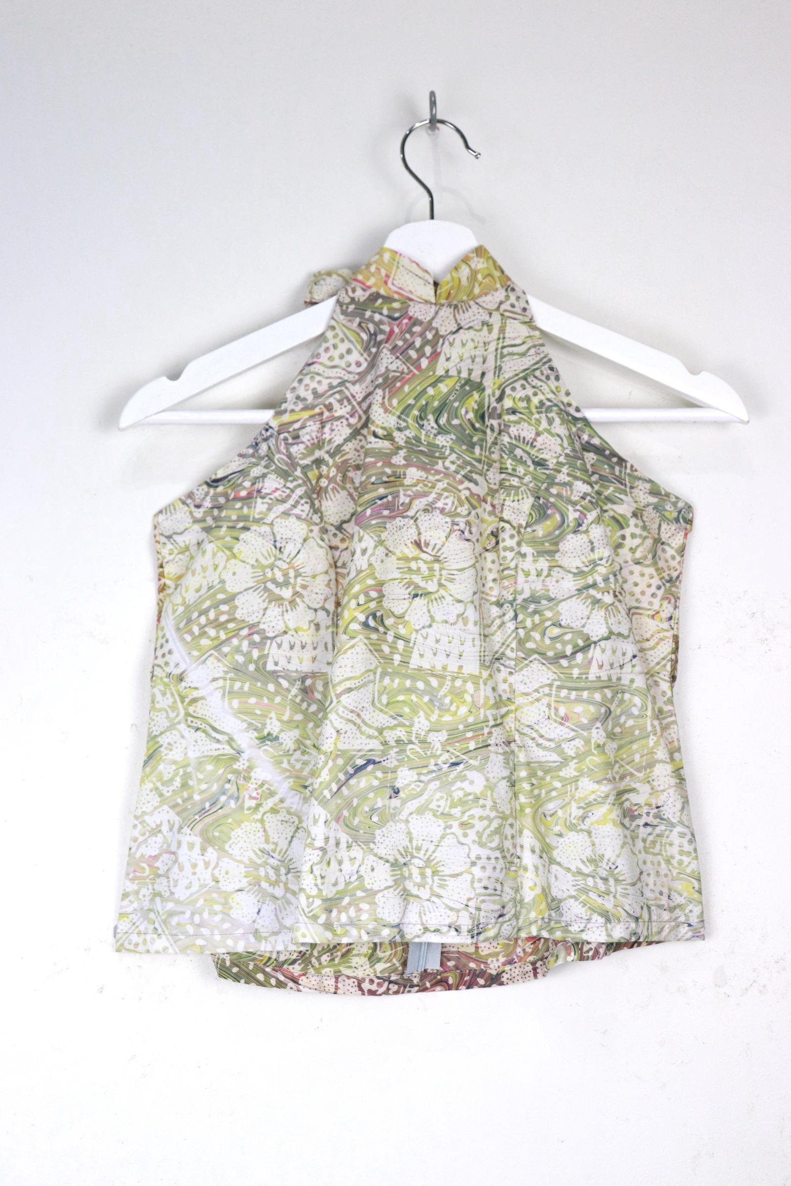 Halter Batik Top - Shan Jadeite [ HandMade ] [ M ]
