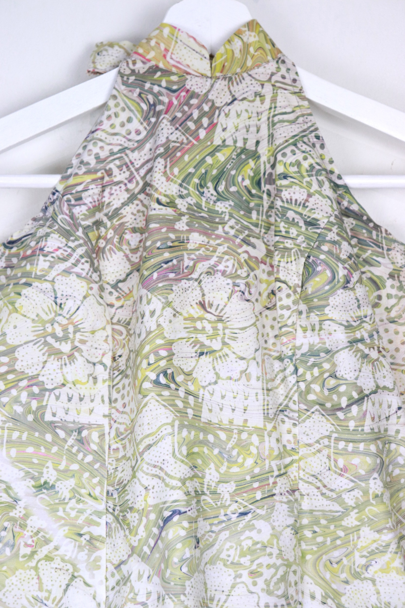 Halter Batik Top - Shan Jadeite [ HandMade ] [ M ]