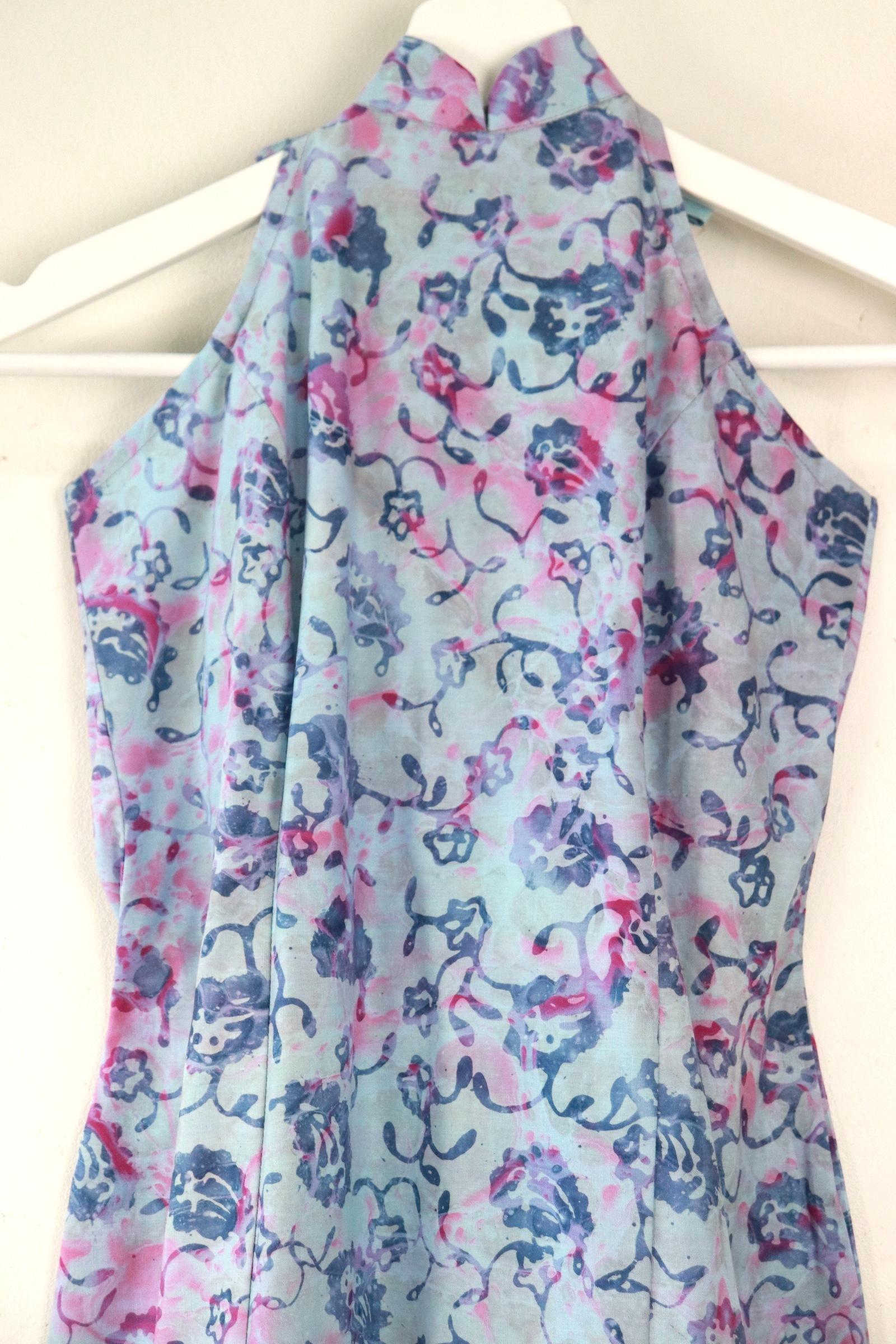 Halter Batik Dress - Azure Fu [ HandMade ] [ S ]