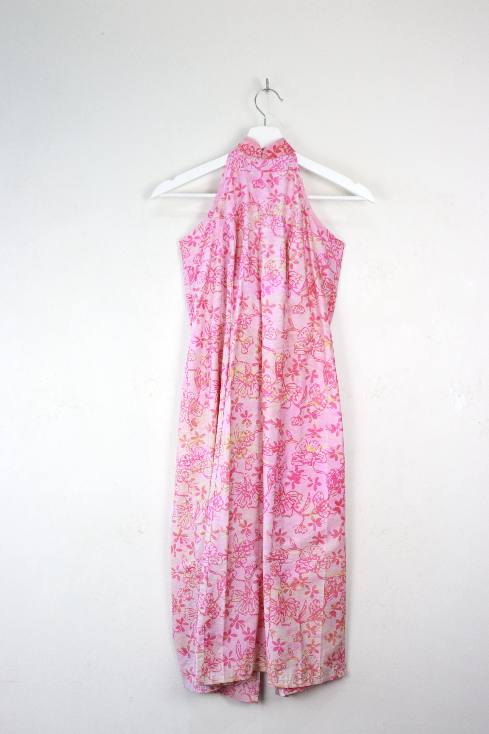 Halter Batik Dress - Strawberry Ling [ HandMade ] [ M ]