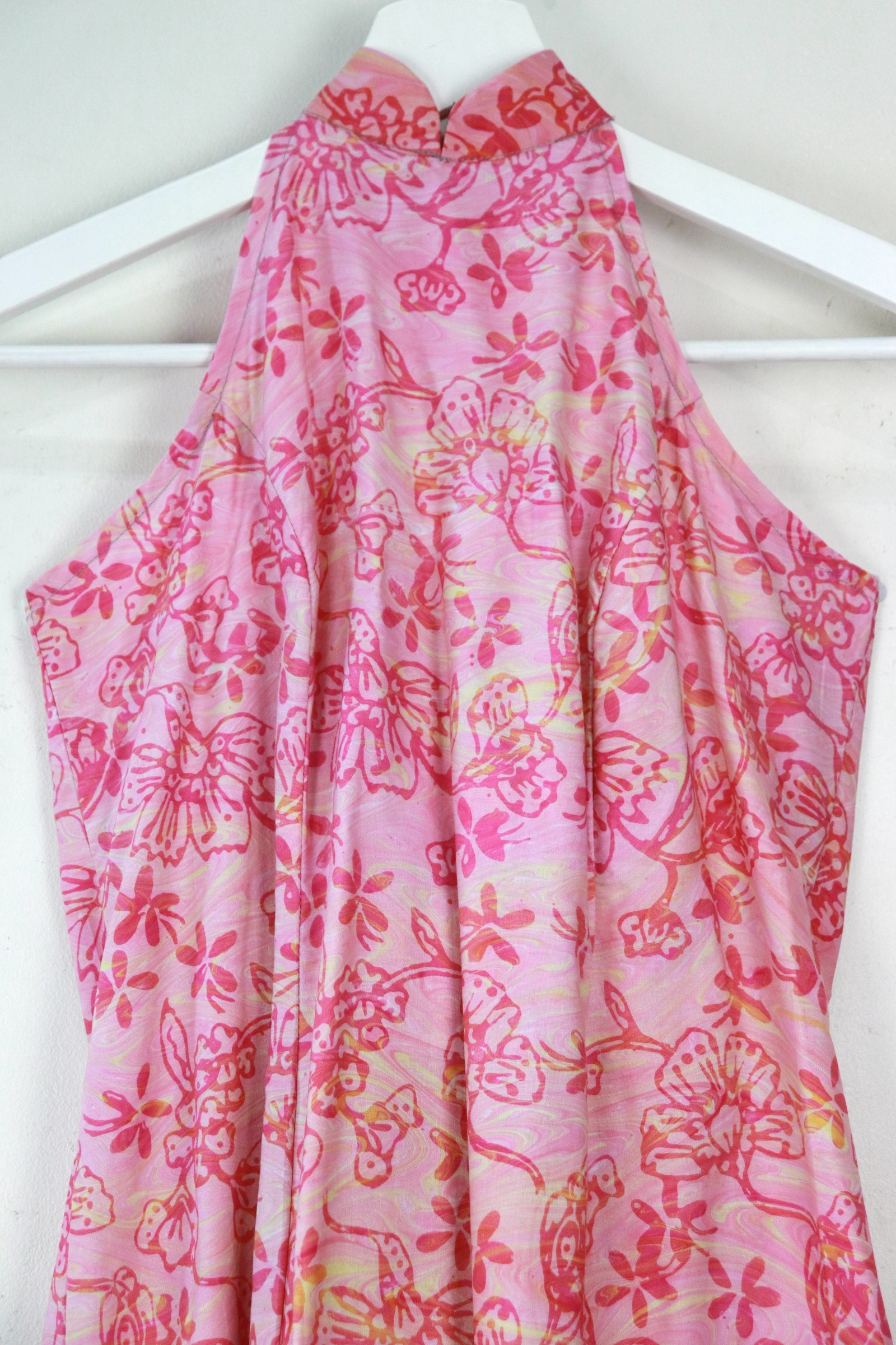 Halter Batik Dress - Strawberry Ling [ HandMade ] [ M ]