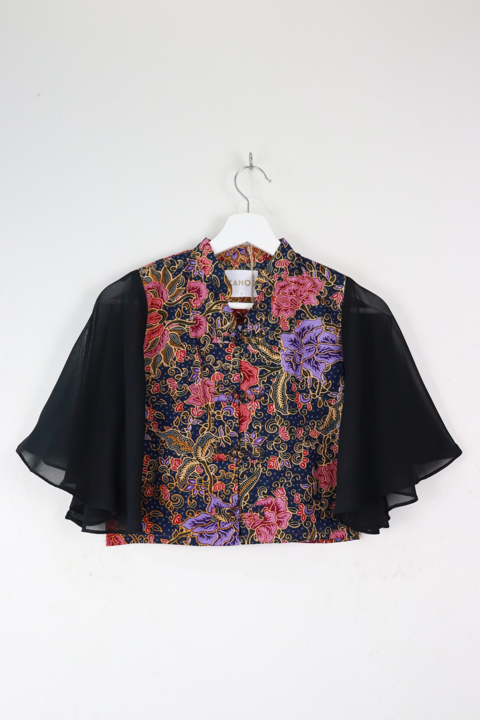 Sheer Sleeve Batik Top -  Wu Shan