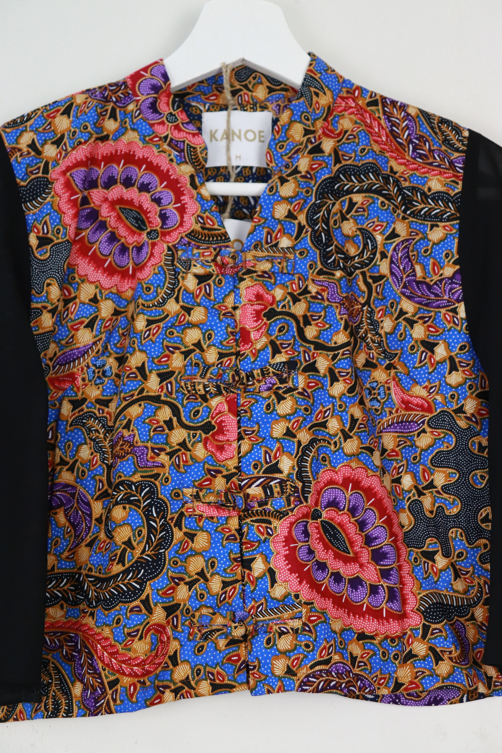Sheer Sleeve Batik Top - Qing Ling