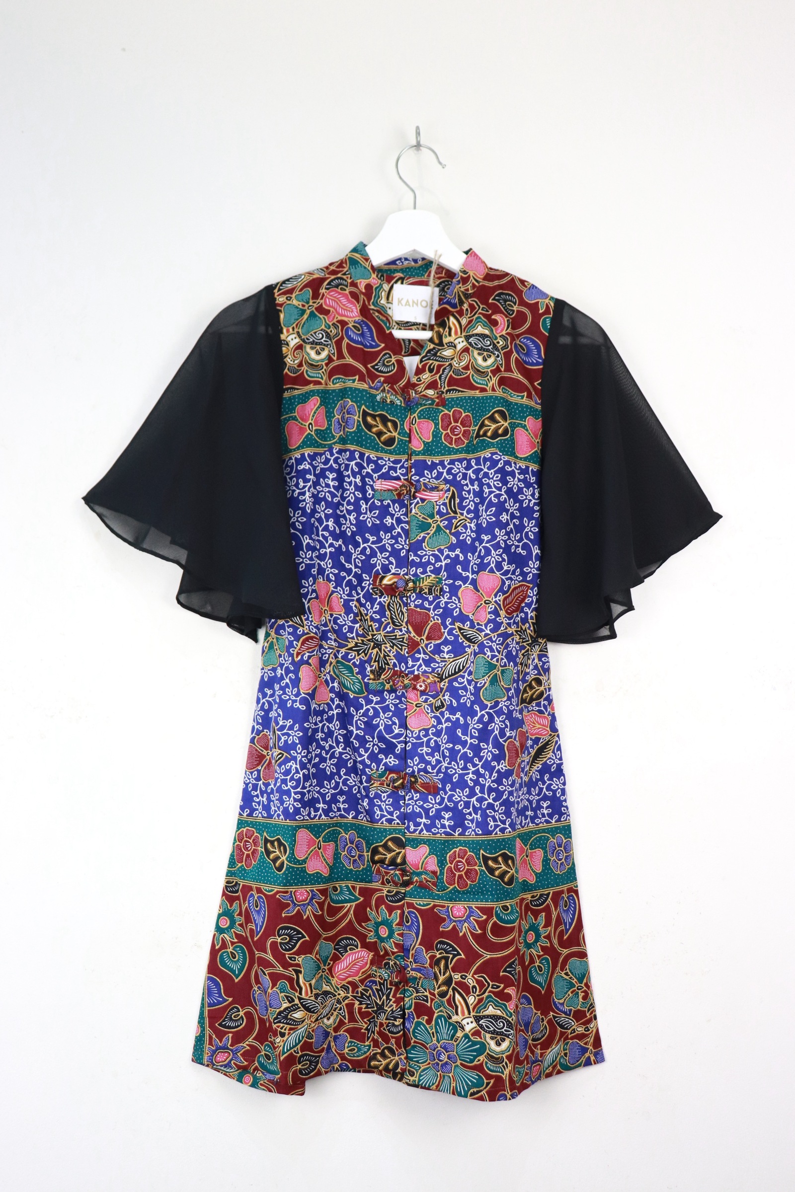 Sheer Sleeve Batik Dress - Skyla Huan
