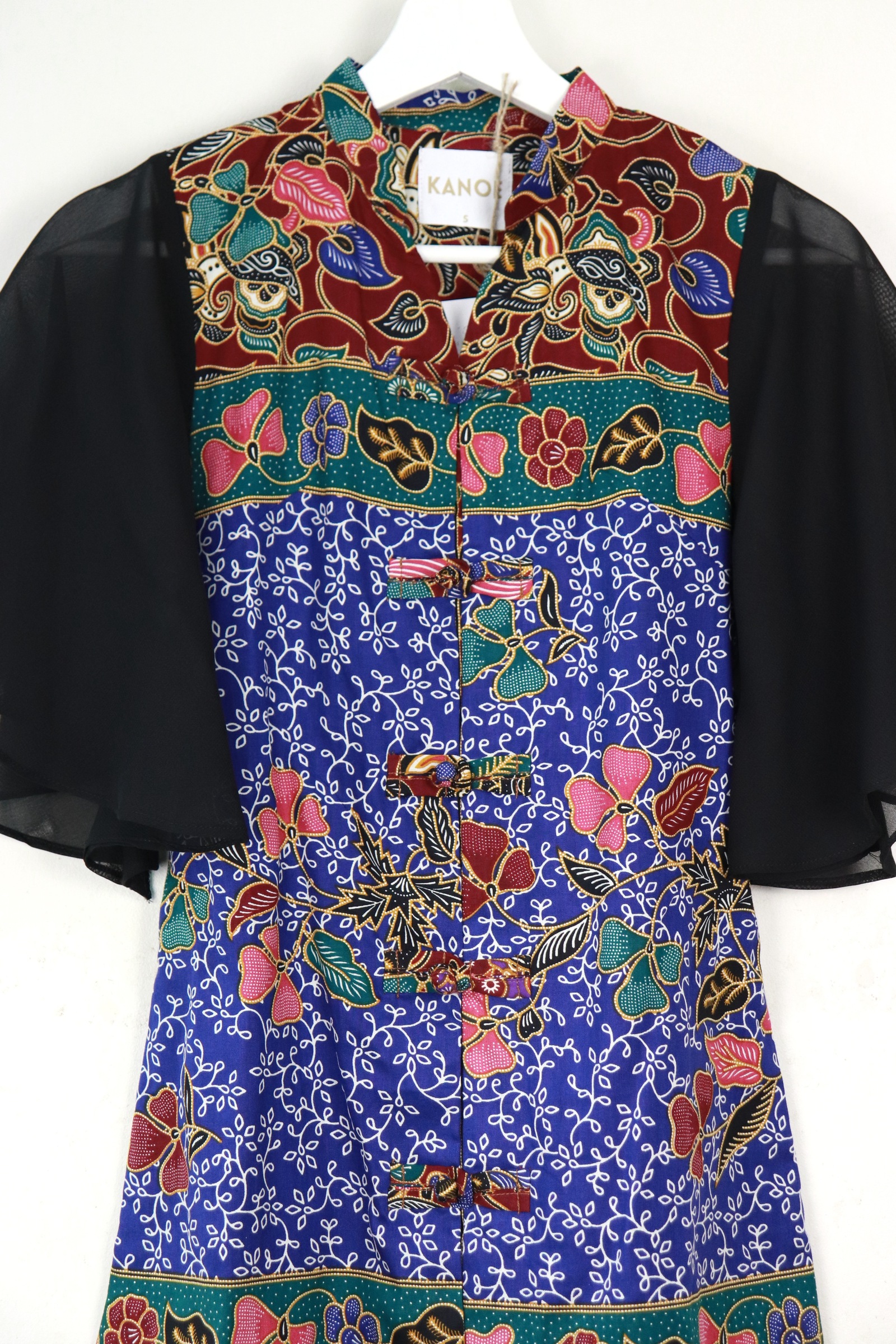 Sheer Sleeve Batik Dress - Skyla Huan