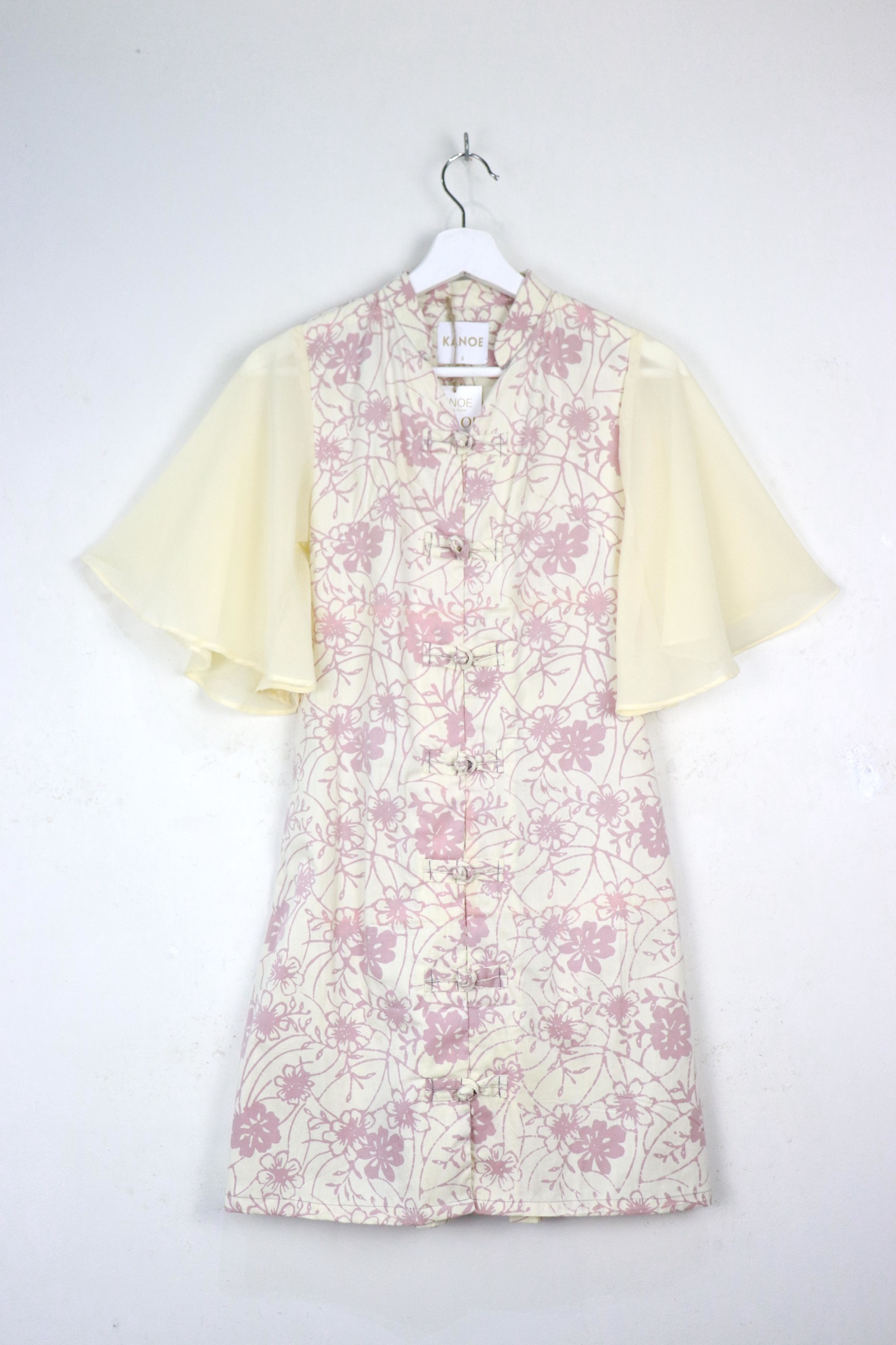  Sheer Sleeve Batik Dress - Lemon Jia [ Handmade ]