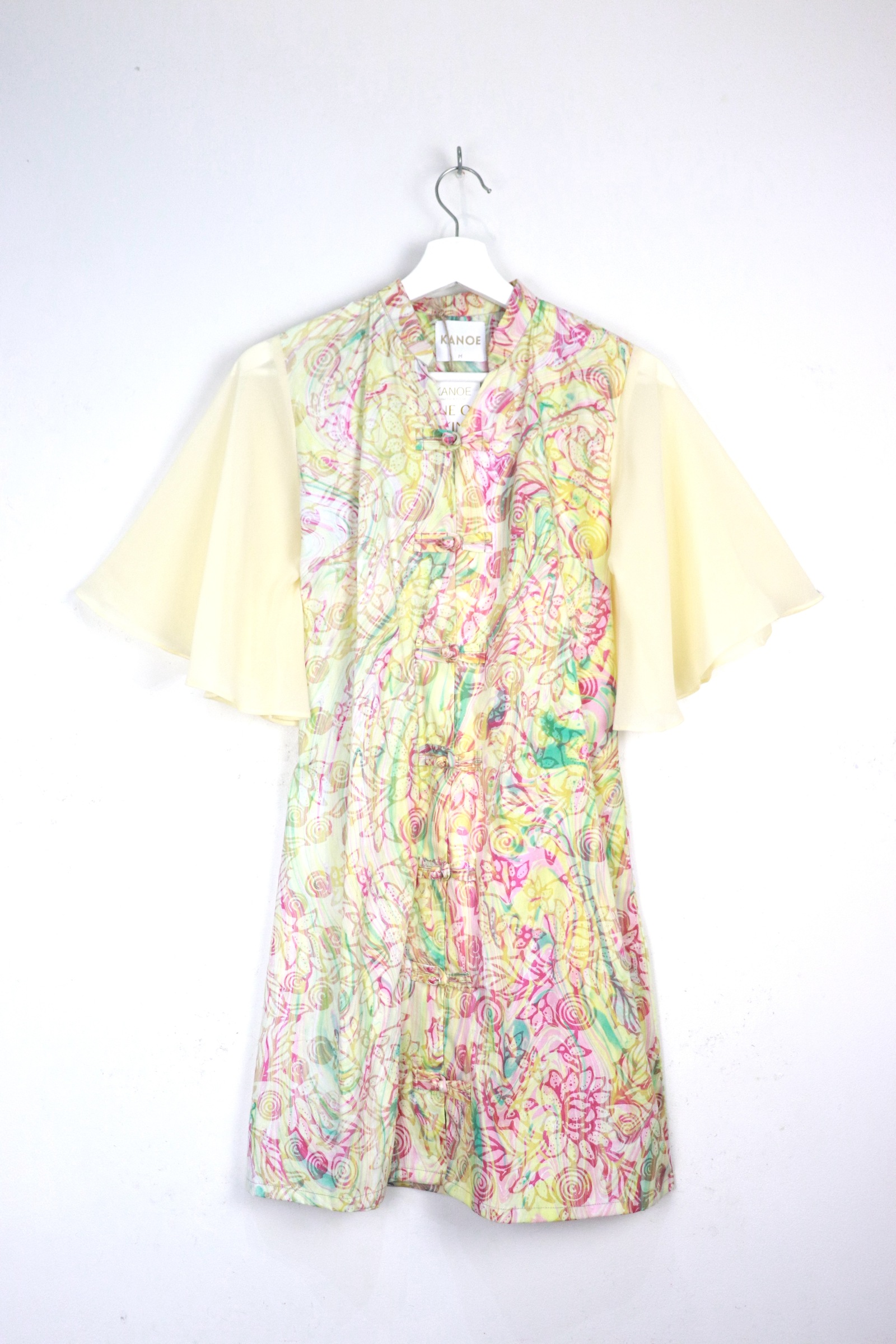 Sheer Sleeve Batik Dress - Clementine Hua [ Handmade ]