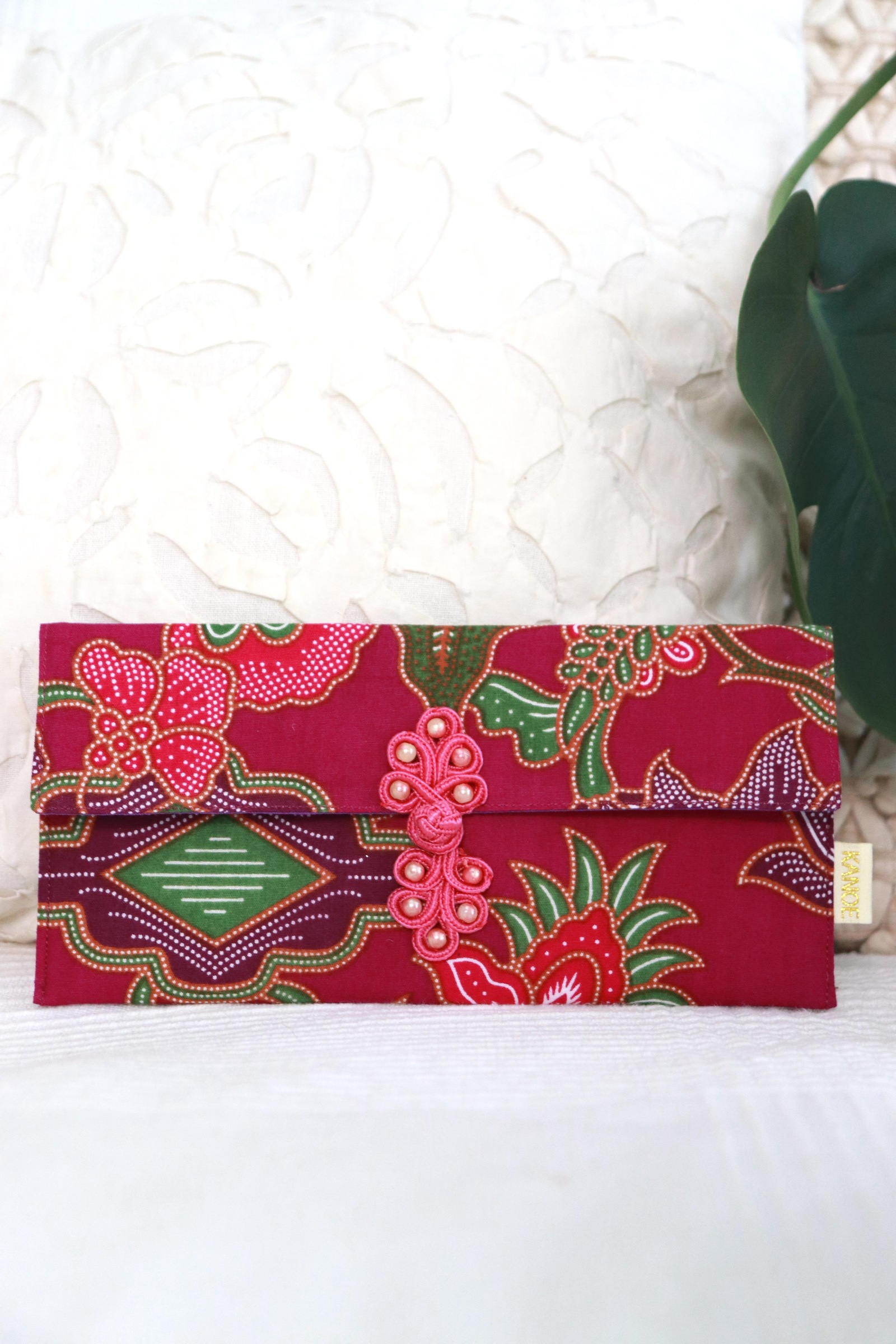 Batik Envelope w/ Chinese Clasp -  Lilan