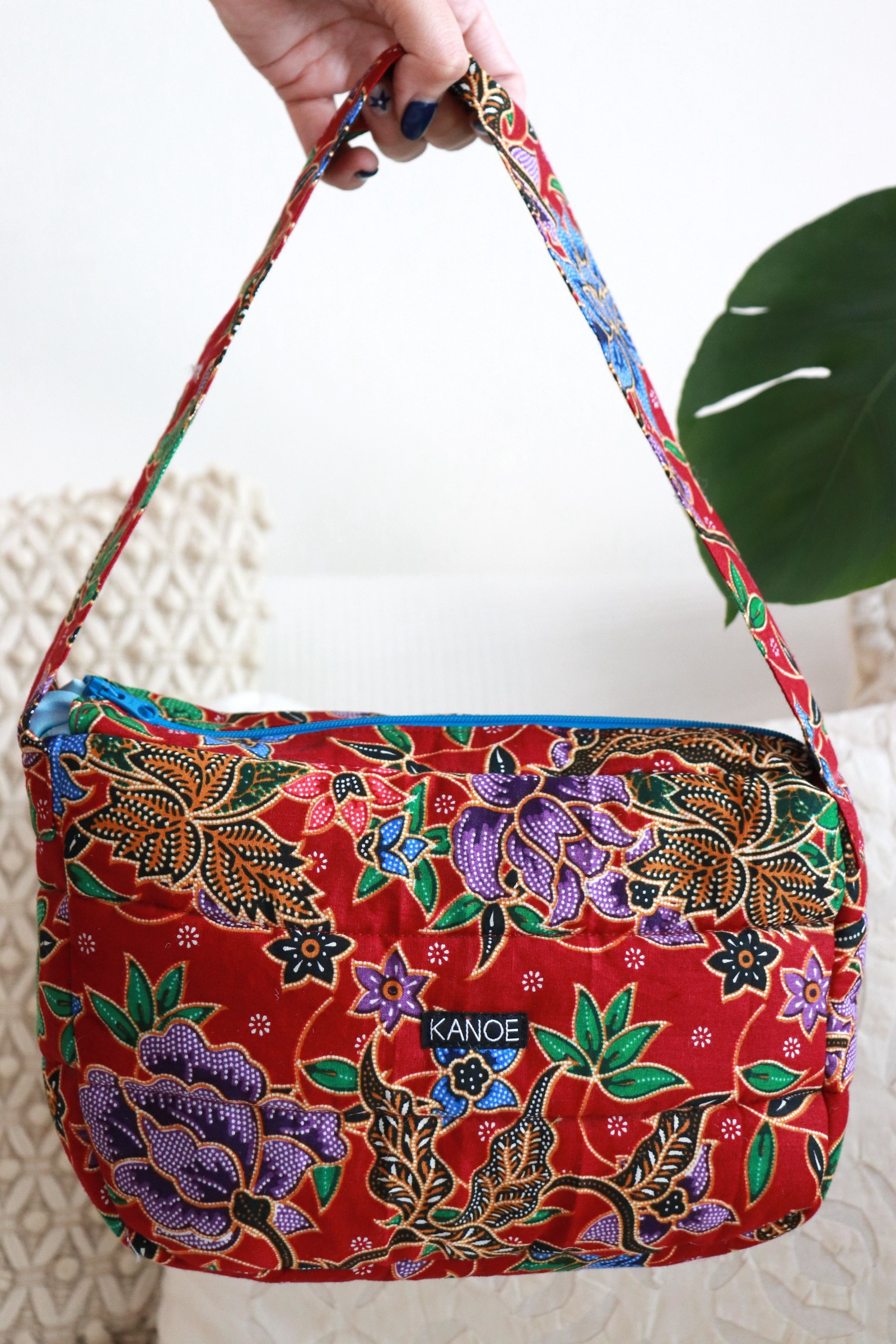 Puffy Batik Bag - CherryBurst