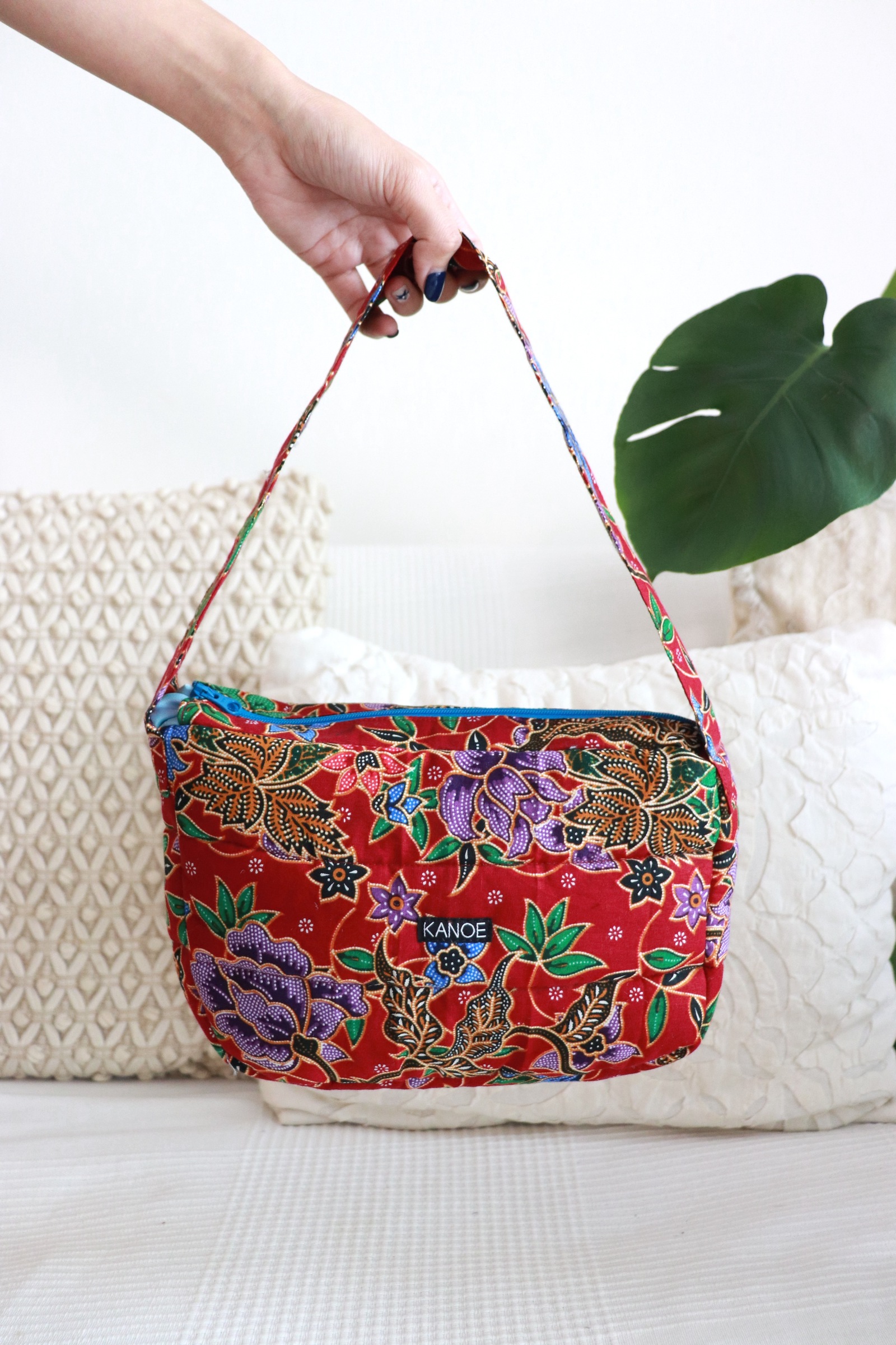 Puffy Batik Bag - CherryBurst