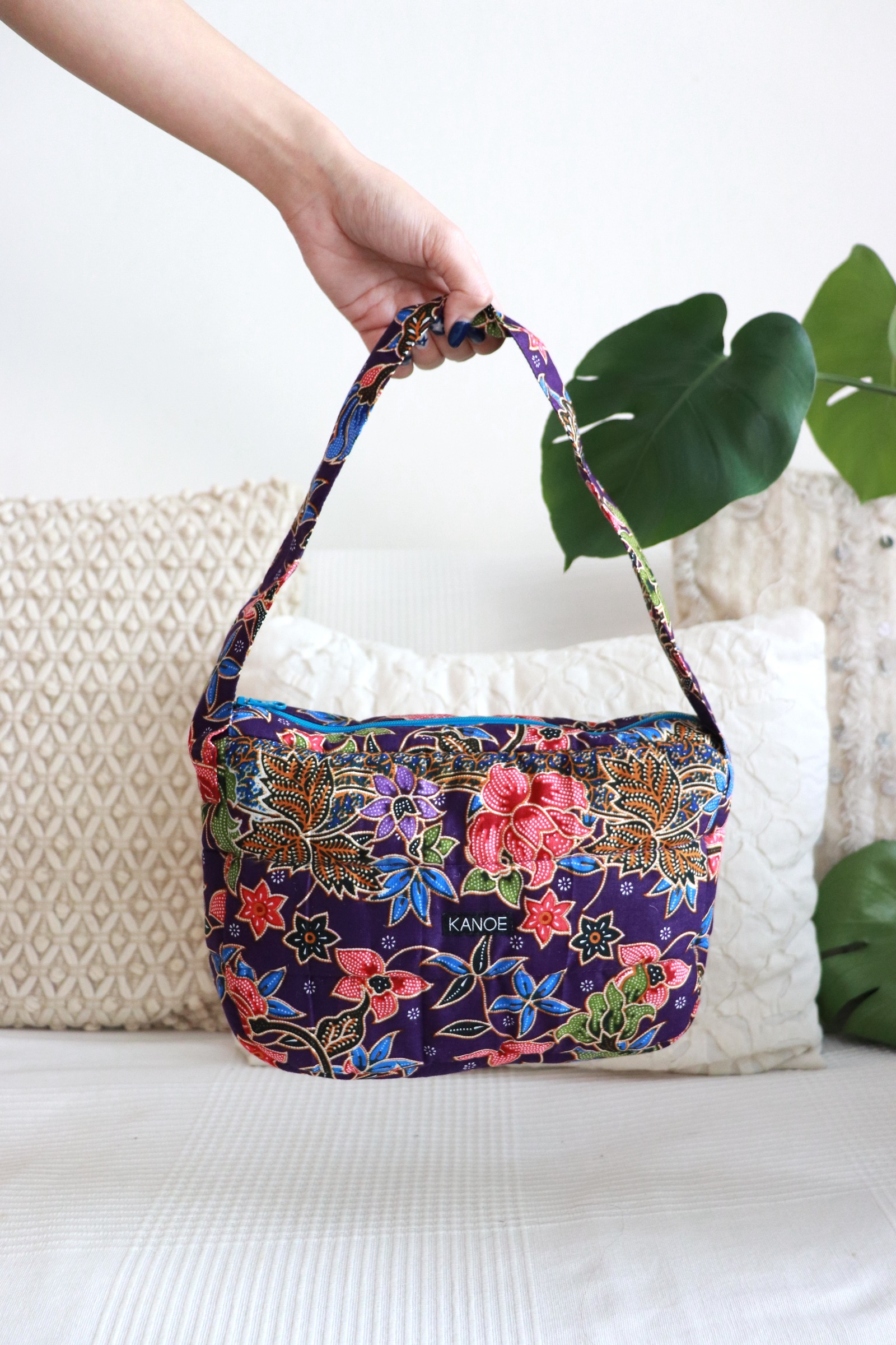  Puffy Batik Bag - BerrySwirl