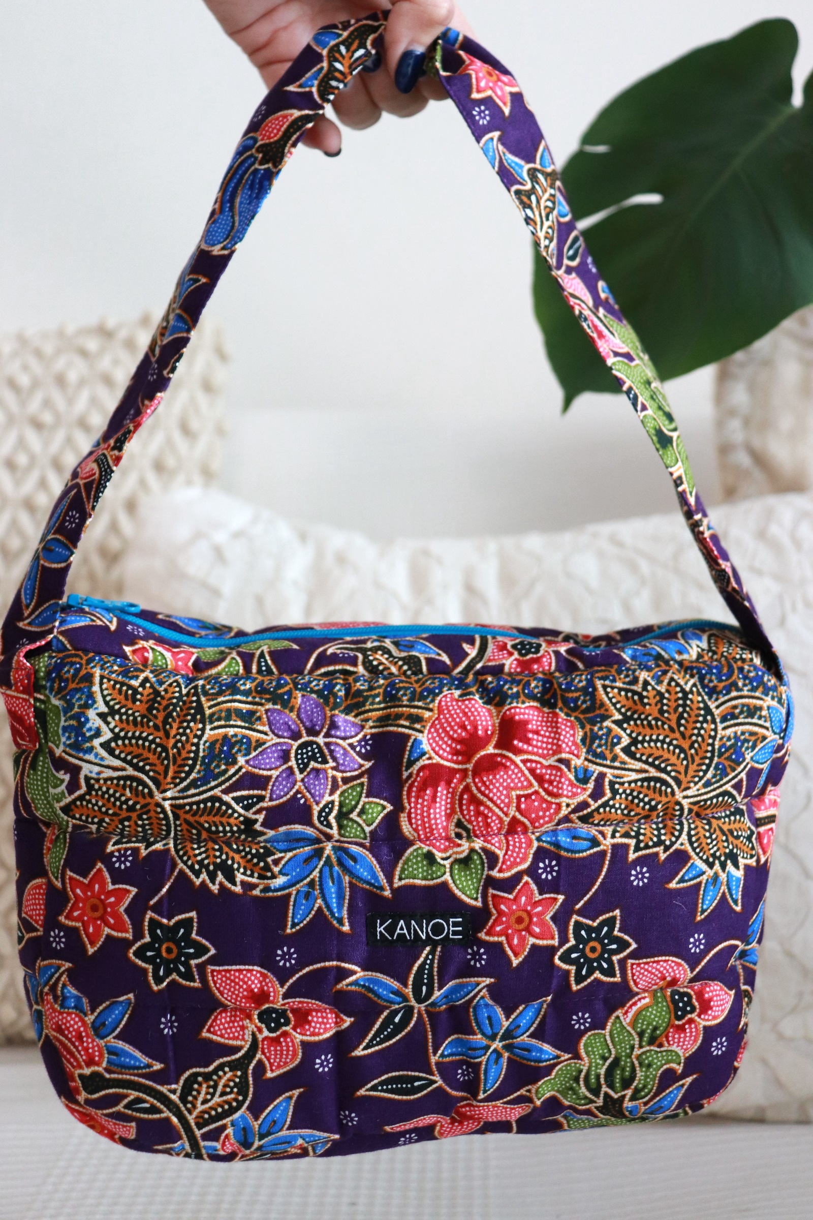  Puffy Batik Bag - BerrySwirl