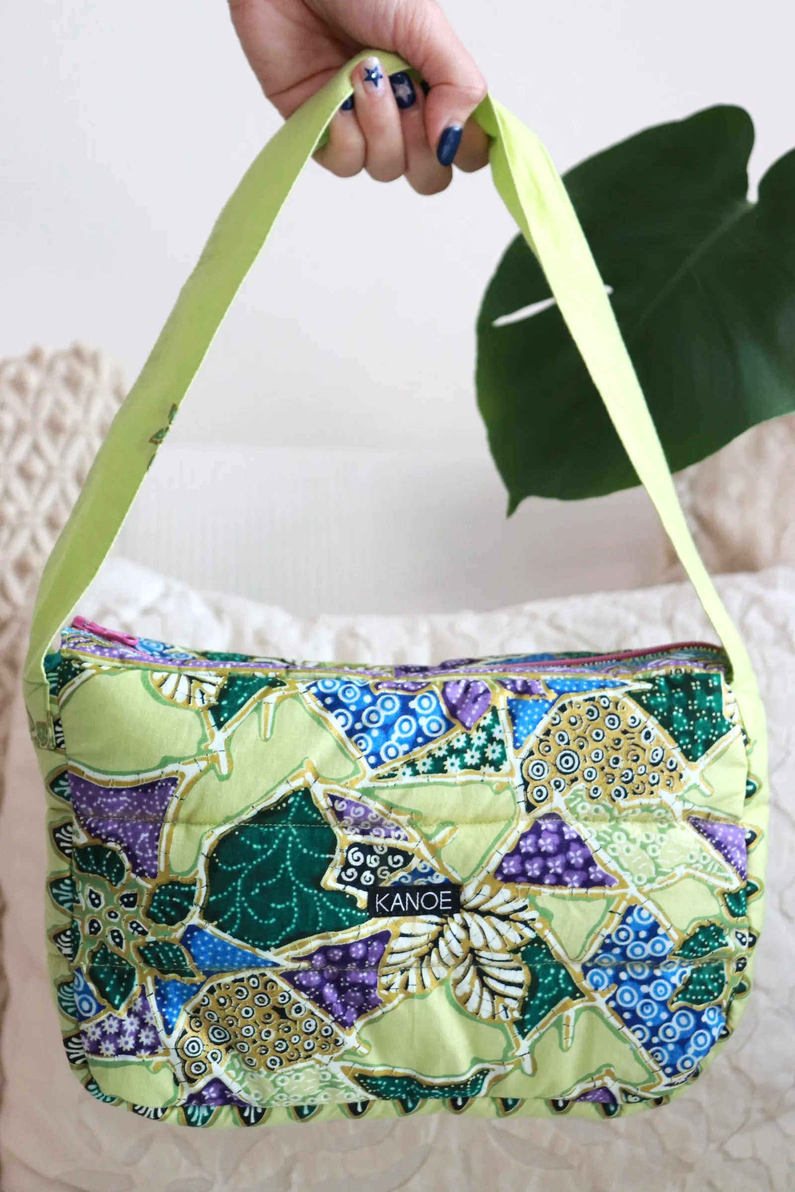  Puffy Batik Bag - LimeTwirl