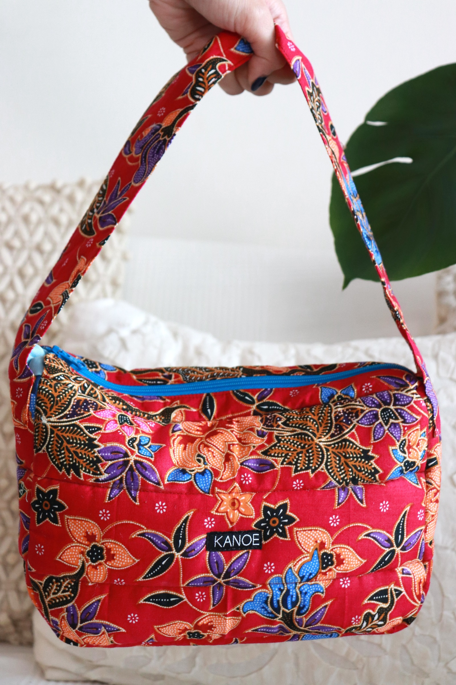  Puffy Batik Bag - Peony Pop