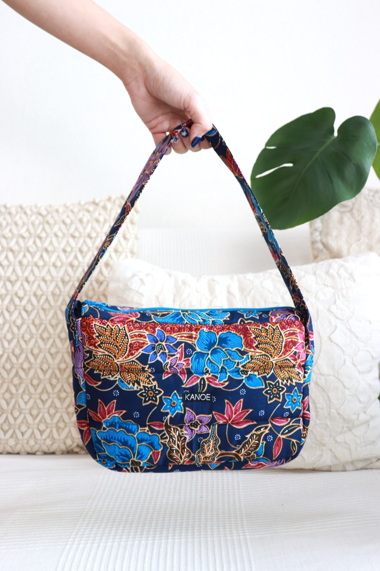 Puffy Batik Bag - BlueBerry Bliss