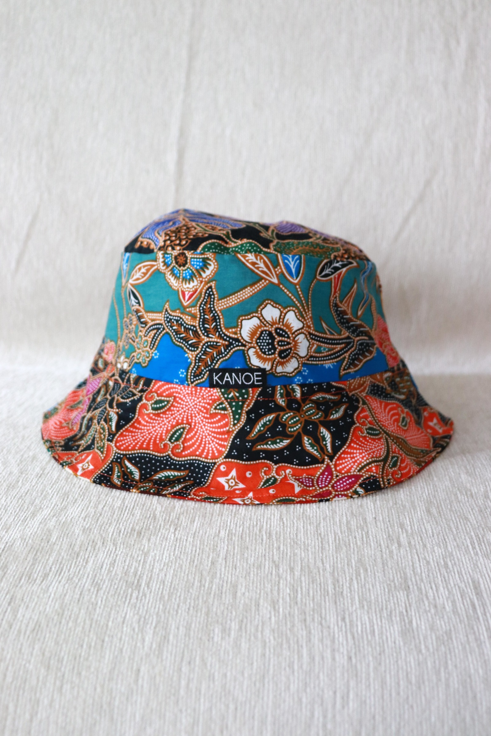  Patchwork Batik Bucket Hat Short Brim - BreezyBurst