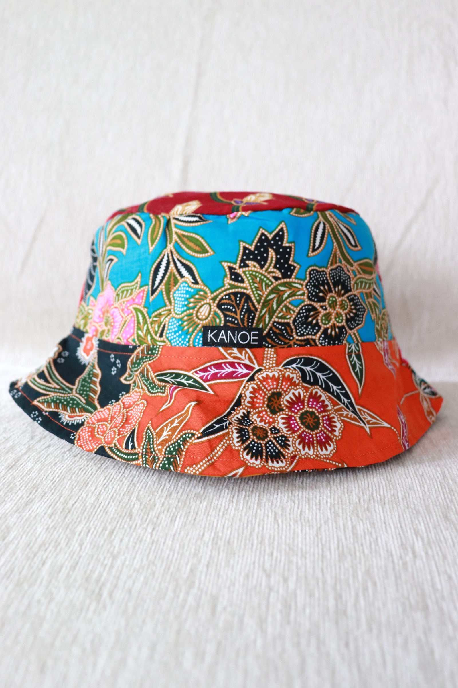  Patchwork Batik Bucket Hat Short Brim - SplashBurst