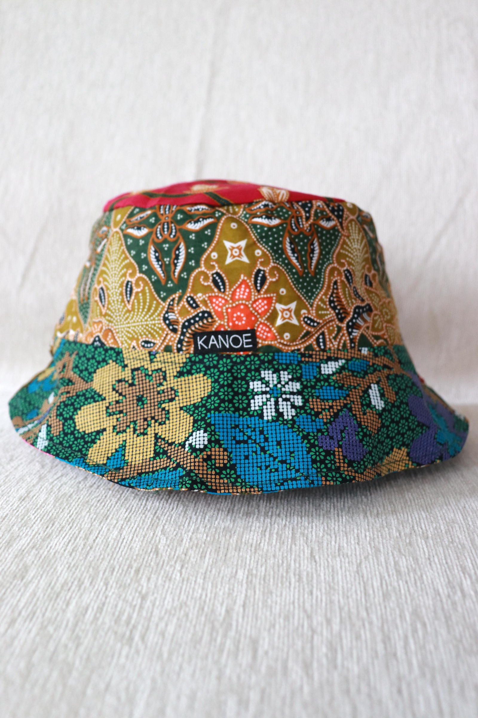  Patchwork Batik Bucket Hat Short Brim - PopSplash
