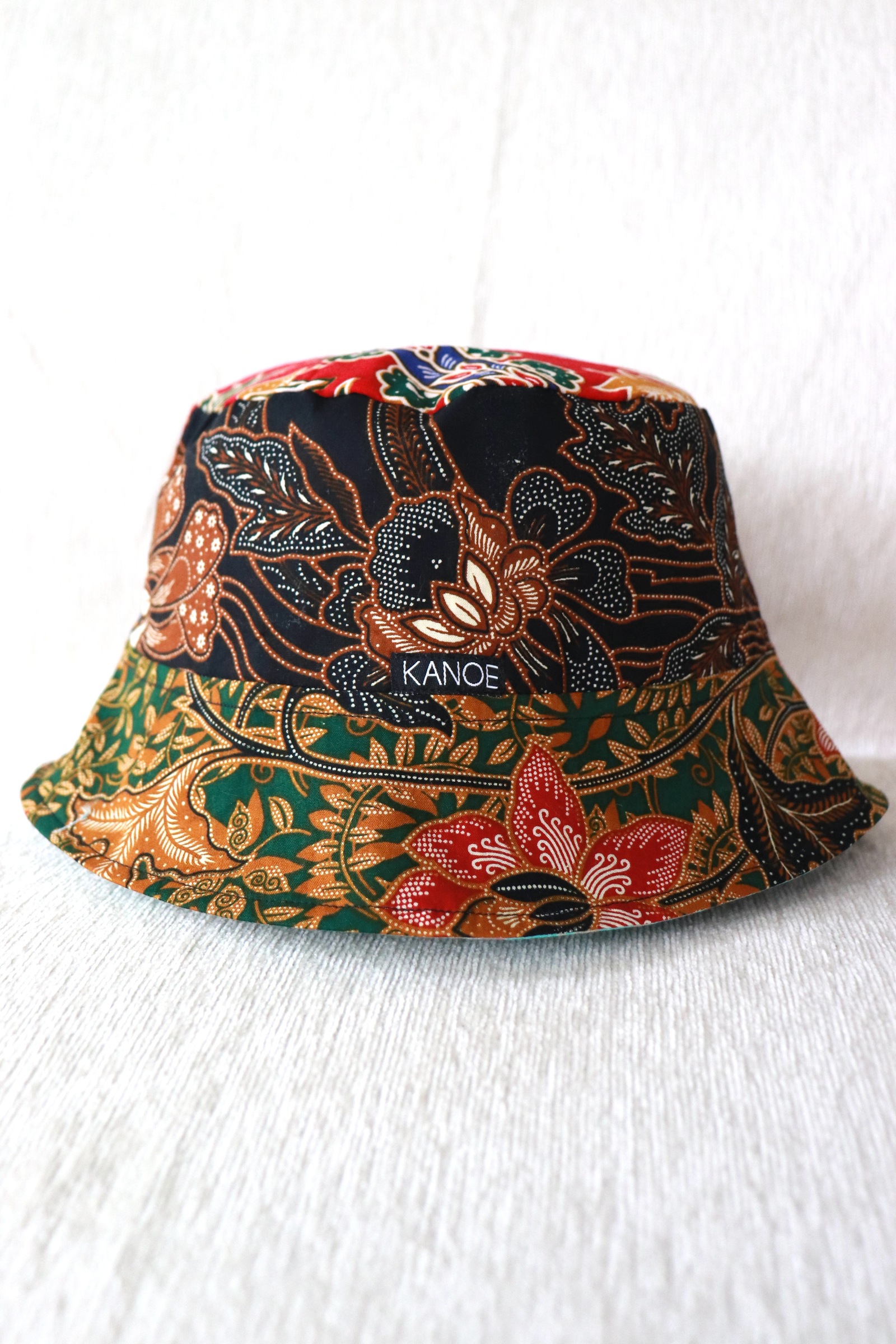  Patchwork Batik Bucket Hat Short Brim - MysticPop