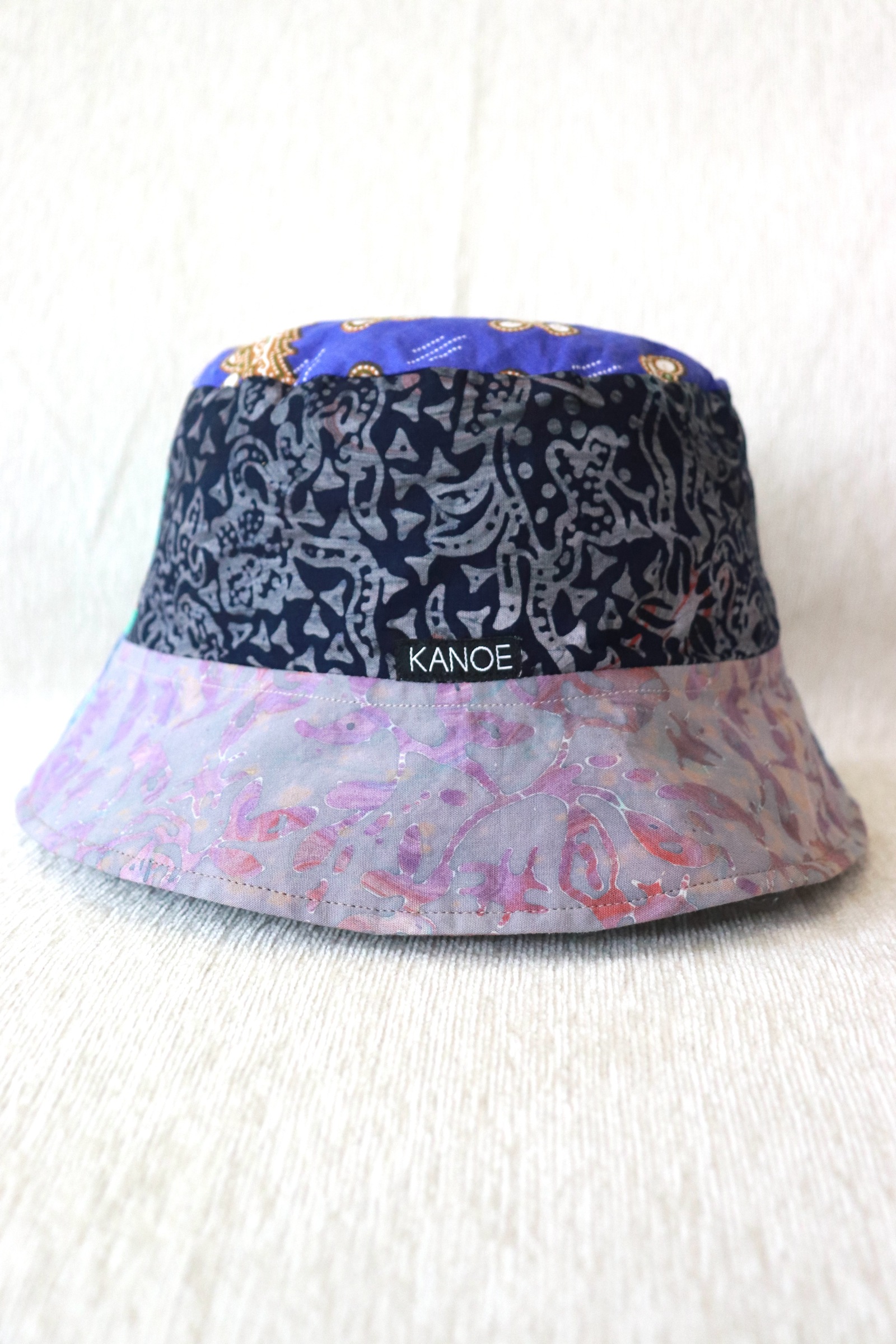 Patchwork Batik Bucket Hat Short Brim - BreezePop  [ Handmade ]