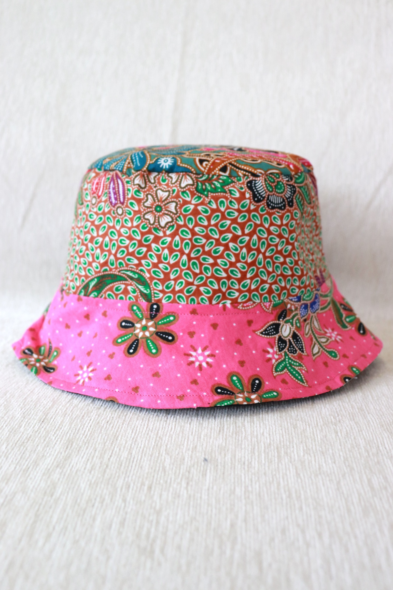  Patchwork Batik Bucket Hat Short Brim - SizzlePop