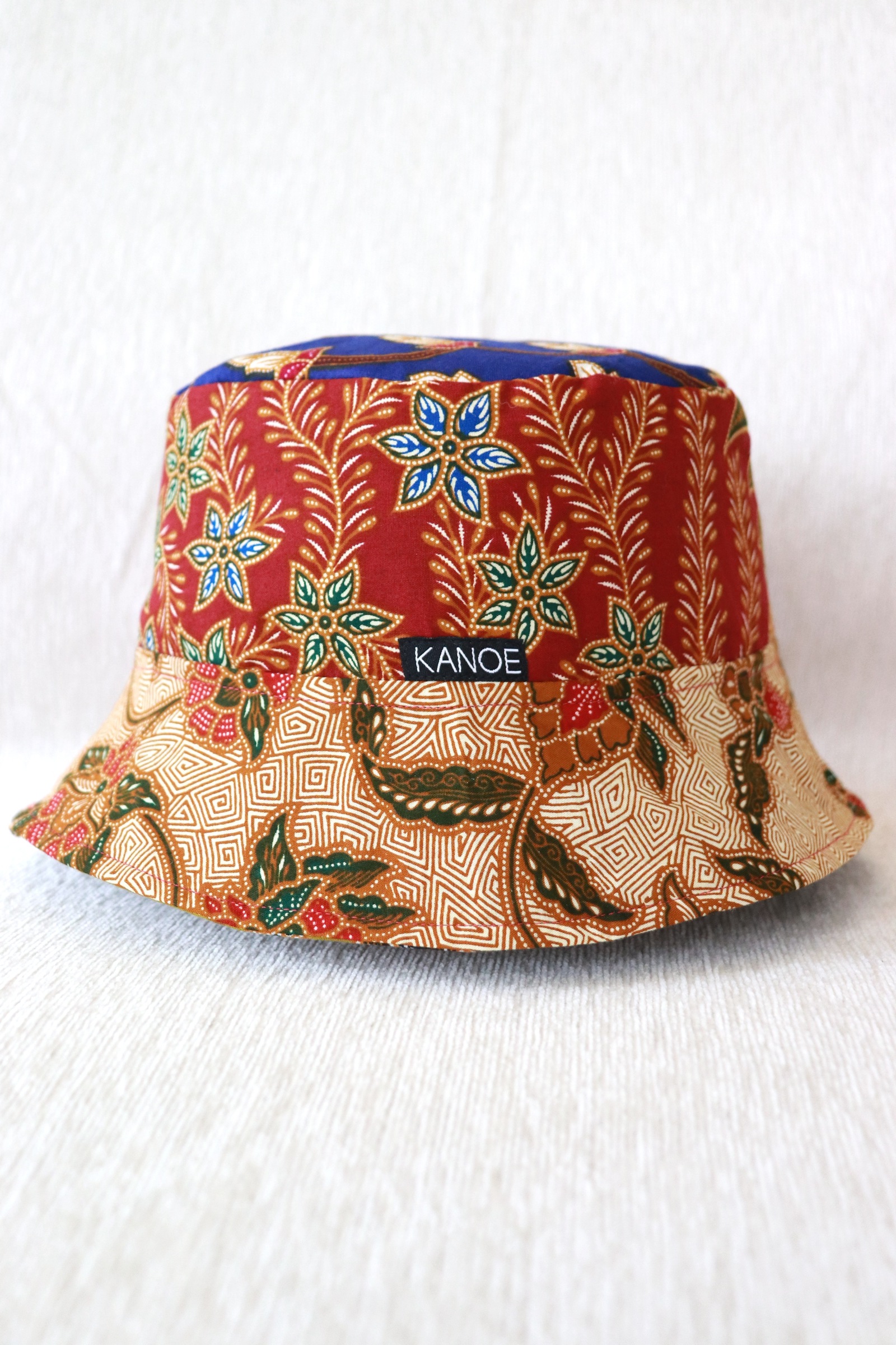  Patchwork Batik Bucket Hat Short Brim - BerryMoss