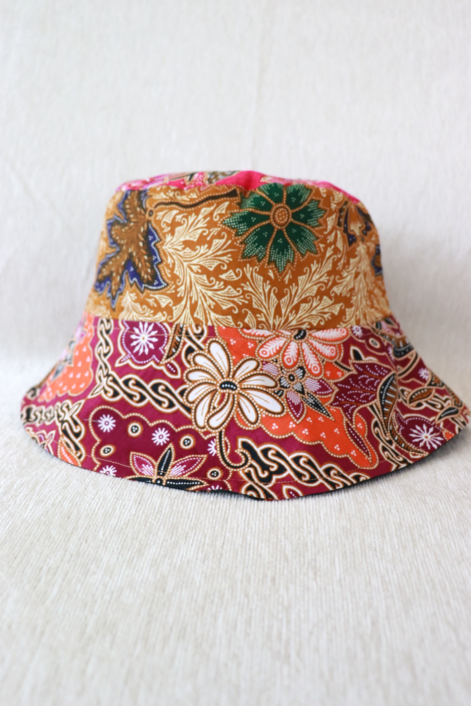 Patchwork Batik Bucket Hat Wide Brim - SizzleSpark