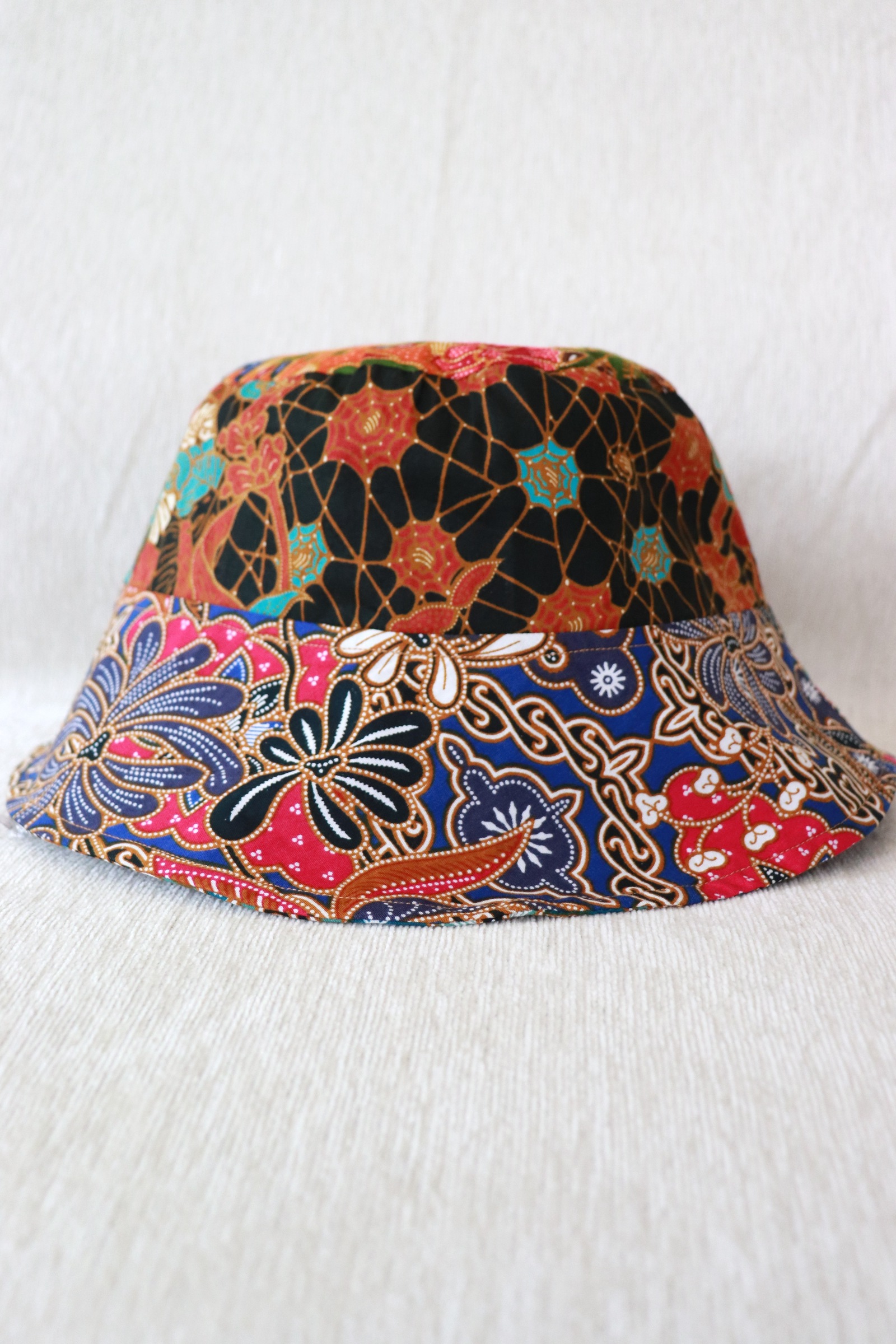 Patchwork Batik Bucket Hat Wide Brim - FruitPop