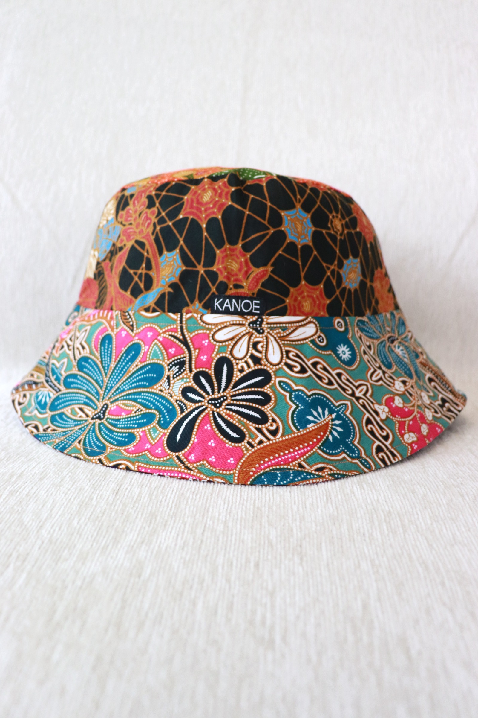 Patchwork Batik Bucket Hat Wide Brim - FruitPop
