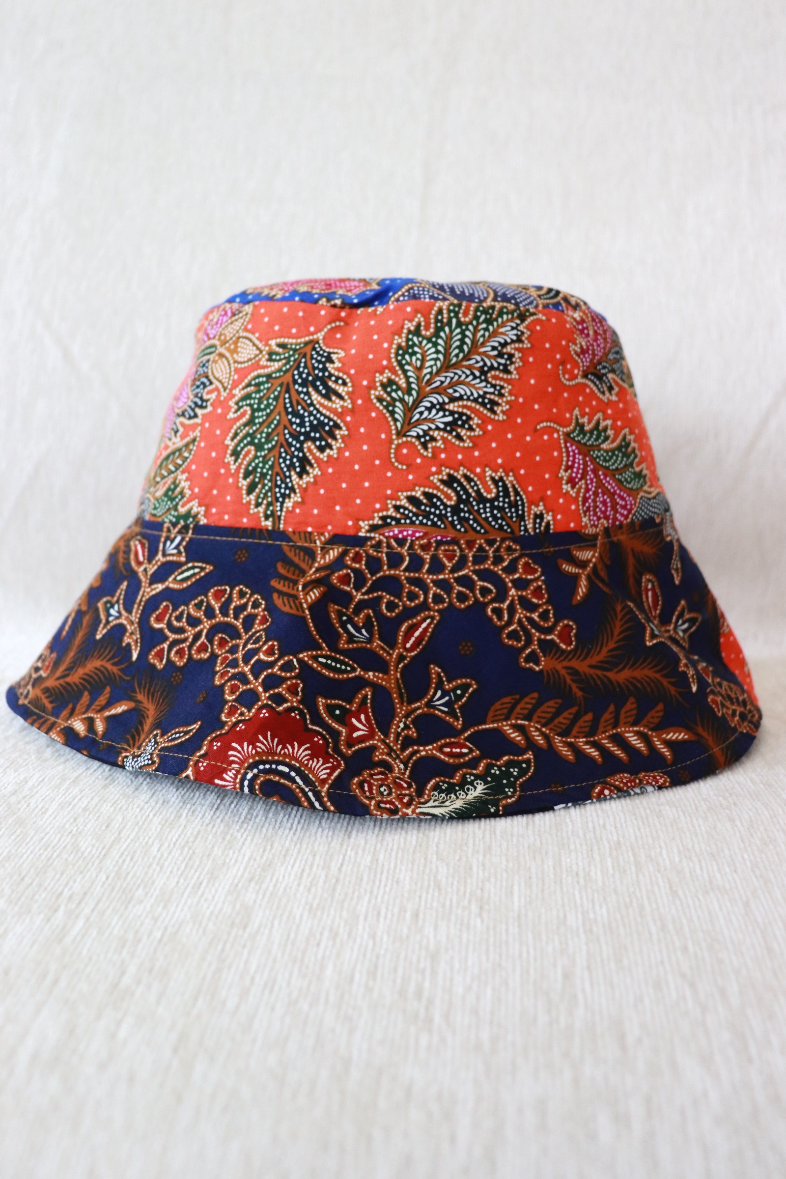 Patchwork Batik Bucket Hat Wide Brim - LushBurst