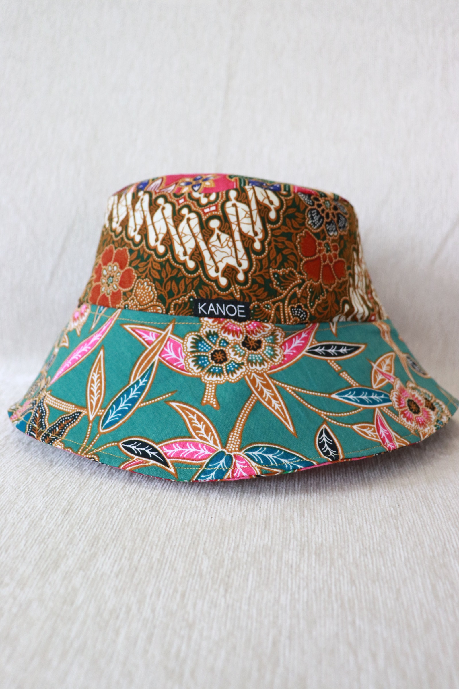  Patchwork Batik Bucket Hat Wide Brim - FizzyFlora