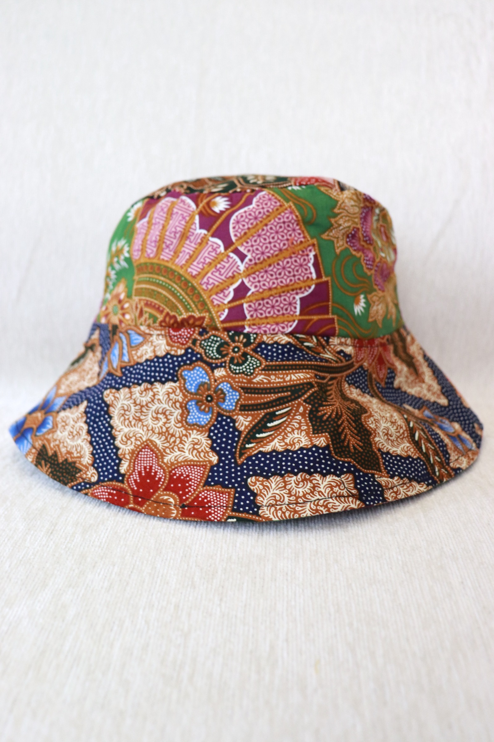  Patchwork Batik Bucket Hat Wide Brim - FlarePop