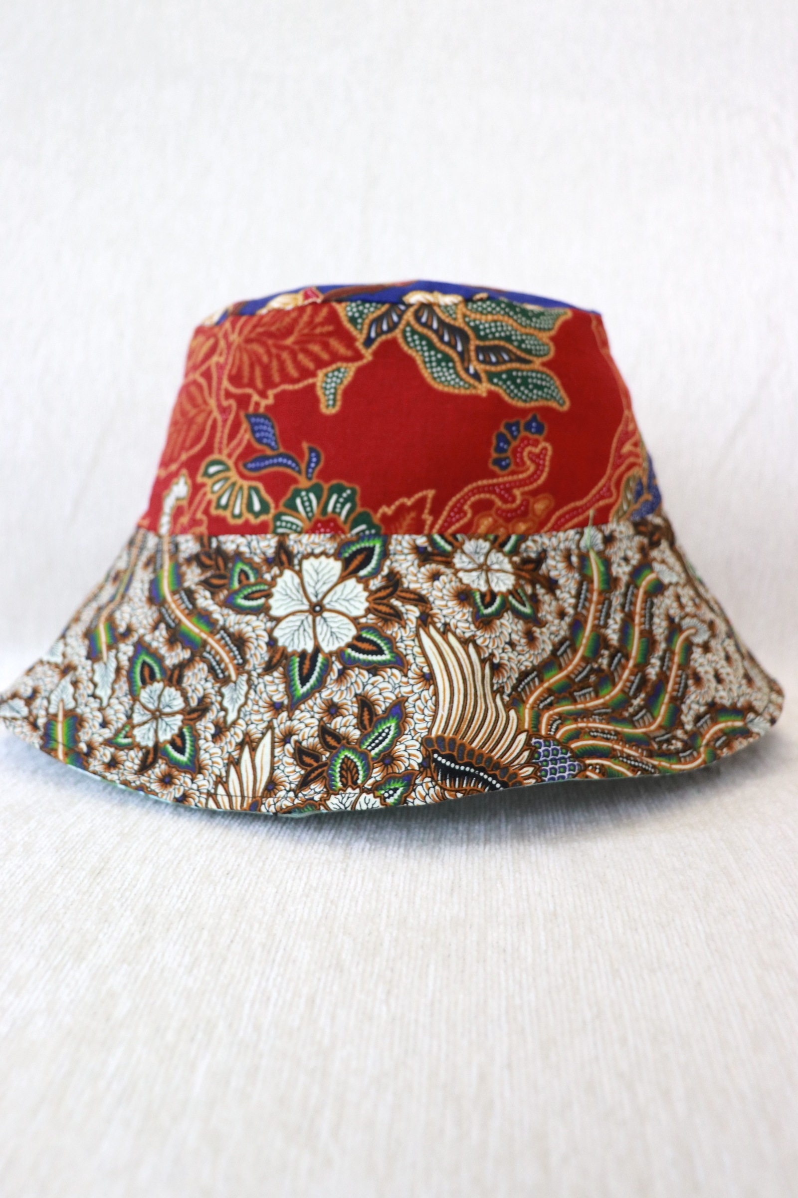 Patchwork Batik Bucket Hat Wide Brim - LemonTwirl