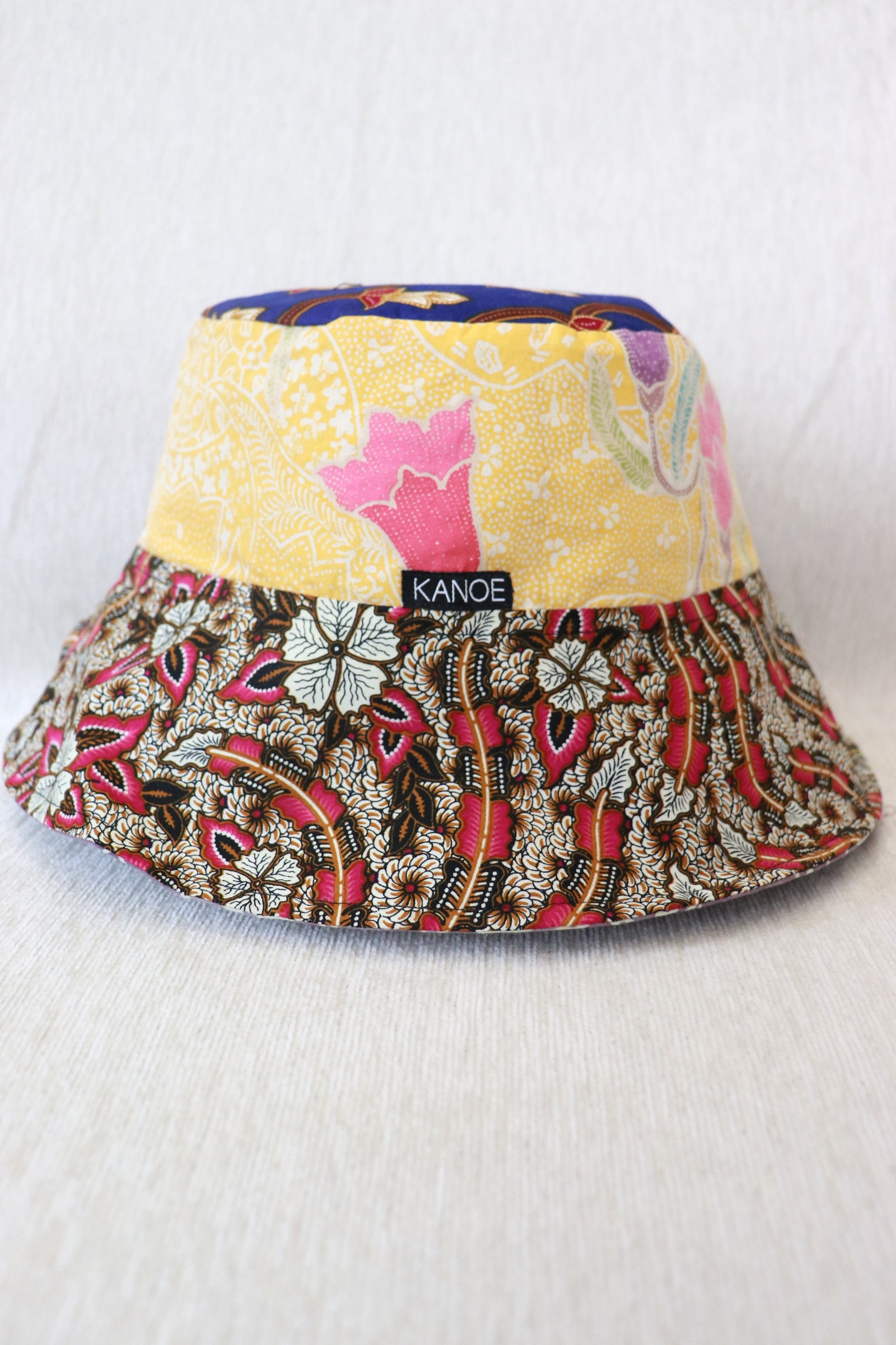 Patchwork Batik Bucket Hat Wide Brim - LemonTwirl