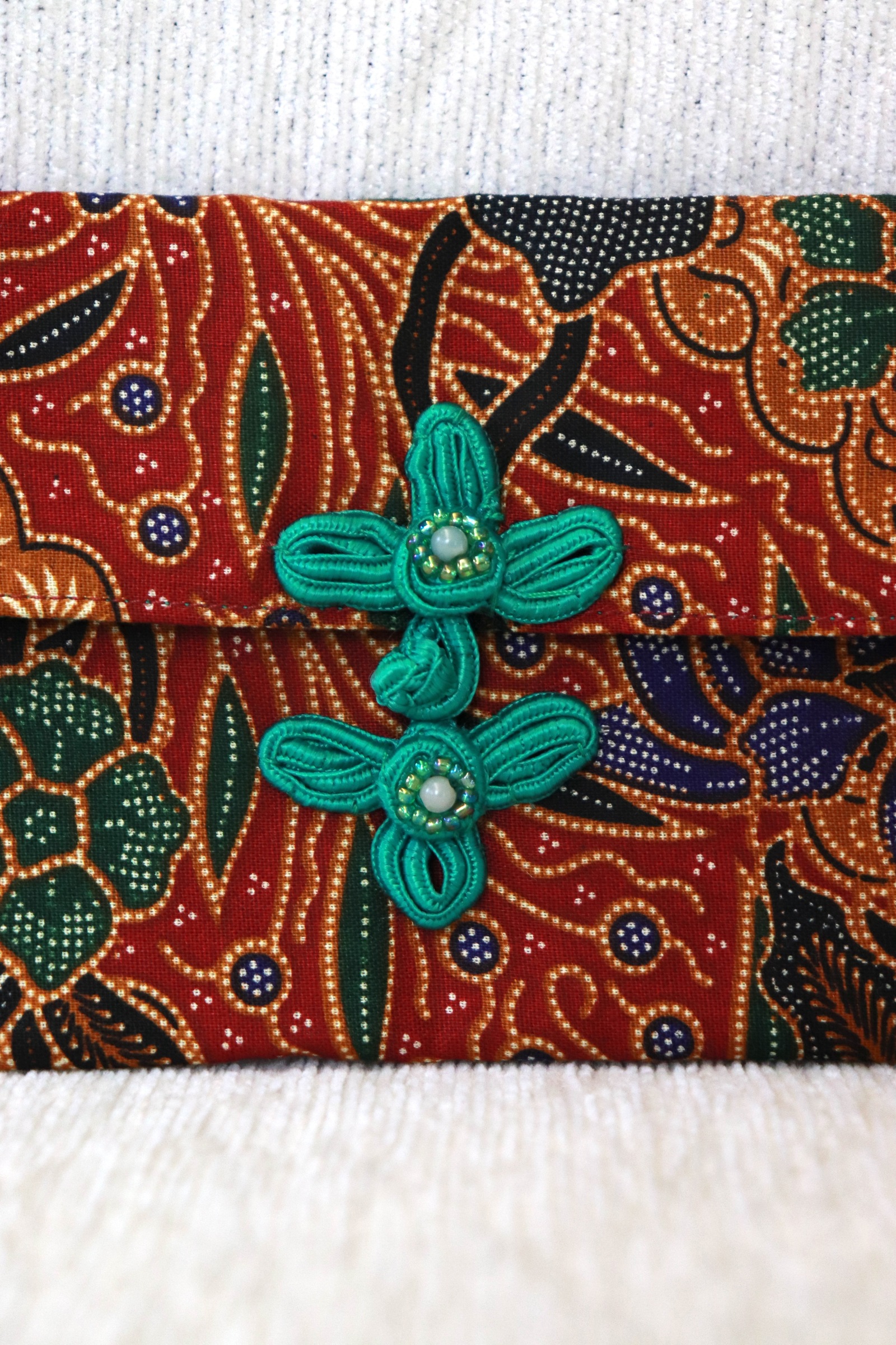  Batik Envelope w/ Chinese Clasp - Carmen Li  