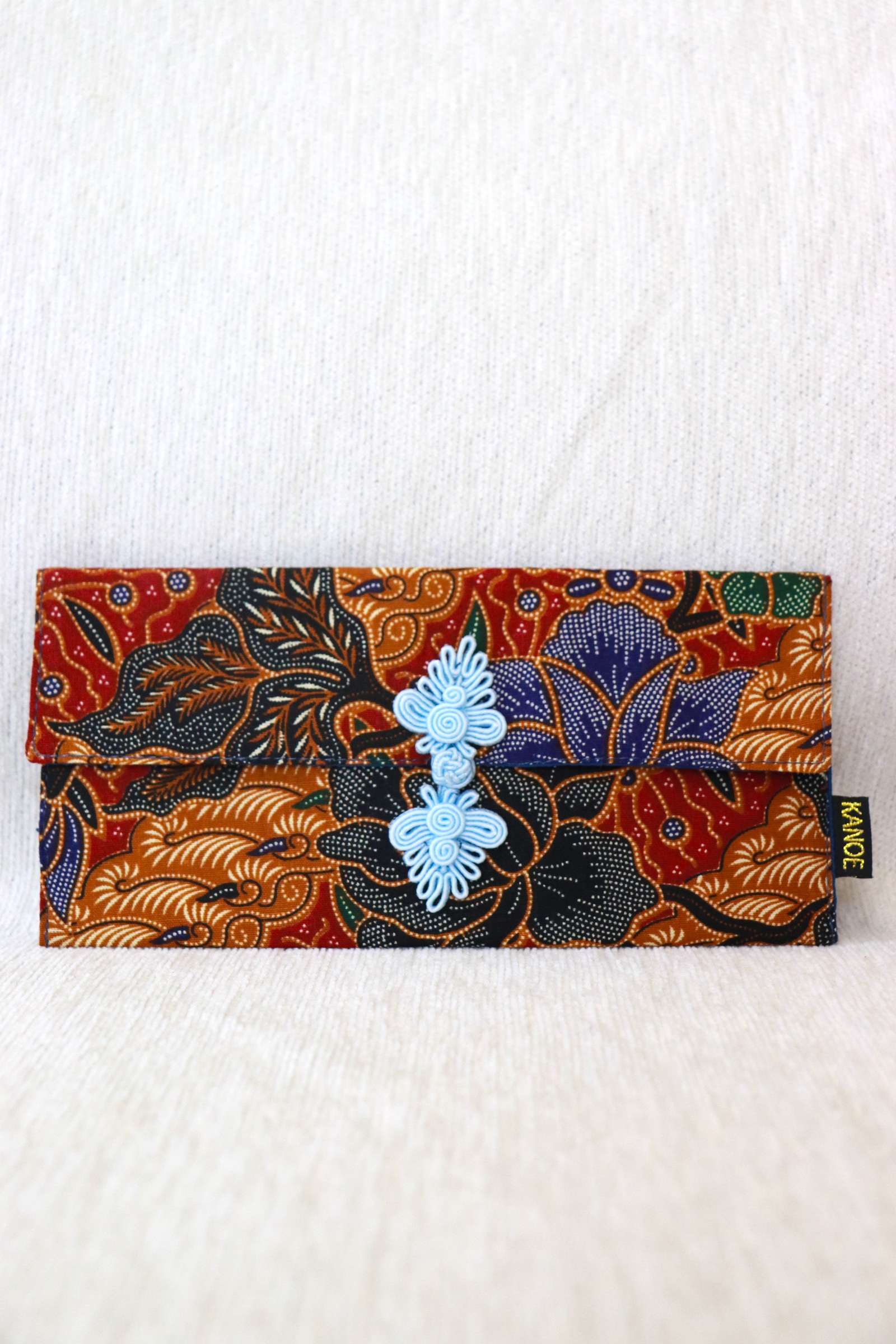  Batik Envelope w/ Chinese Clasp - Scarlet Fei