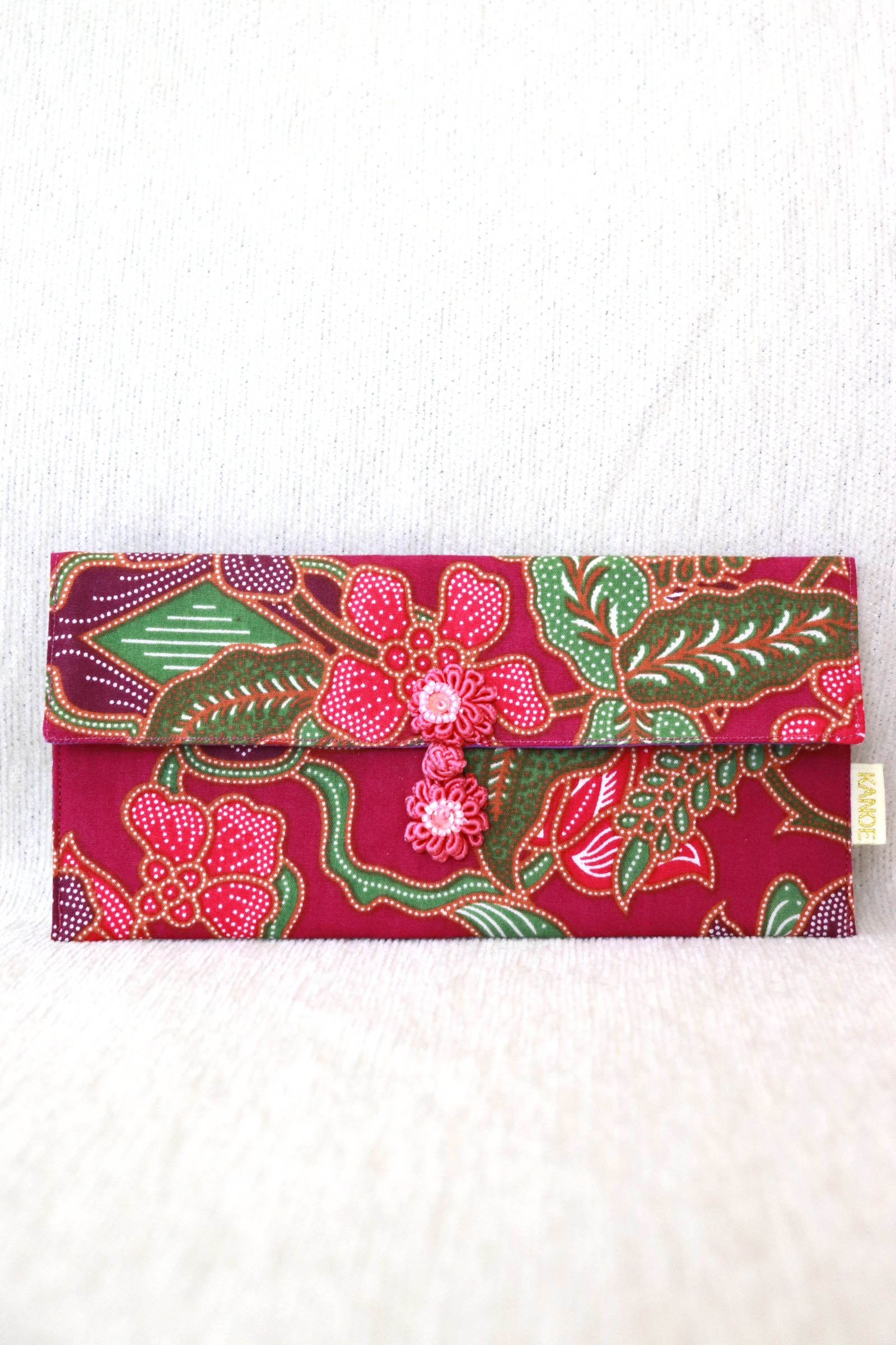  Batik Envelope w/ Chinese Clasp - Lilac Li