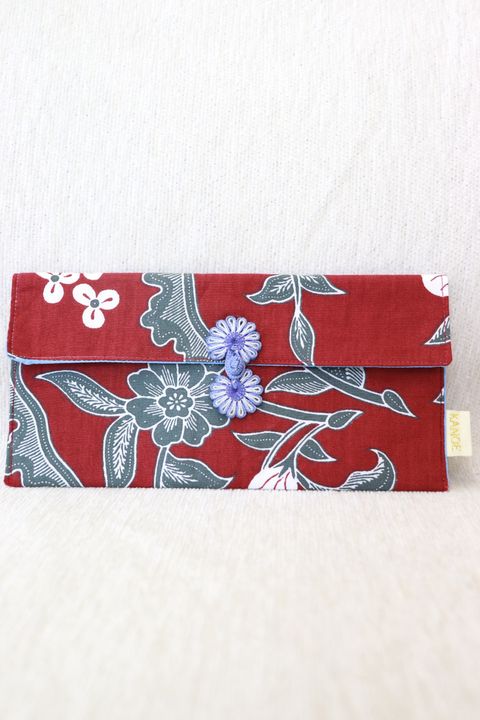 Batik-Envelope-Pouch-w:-Chinese-Clasp-21