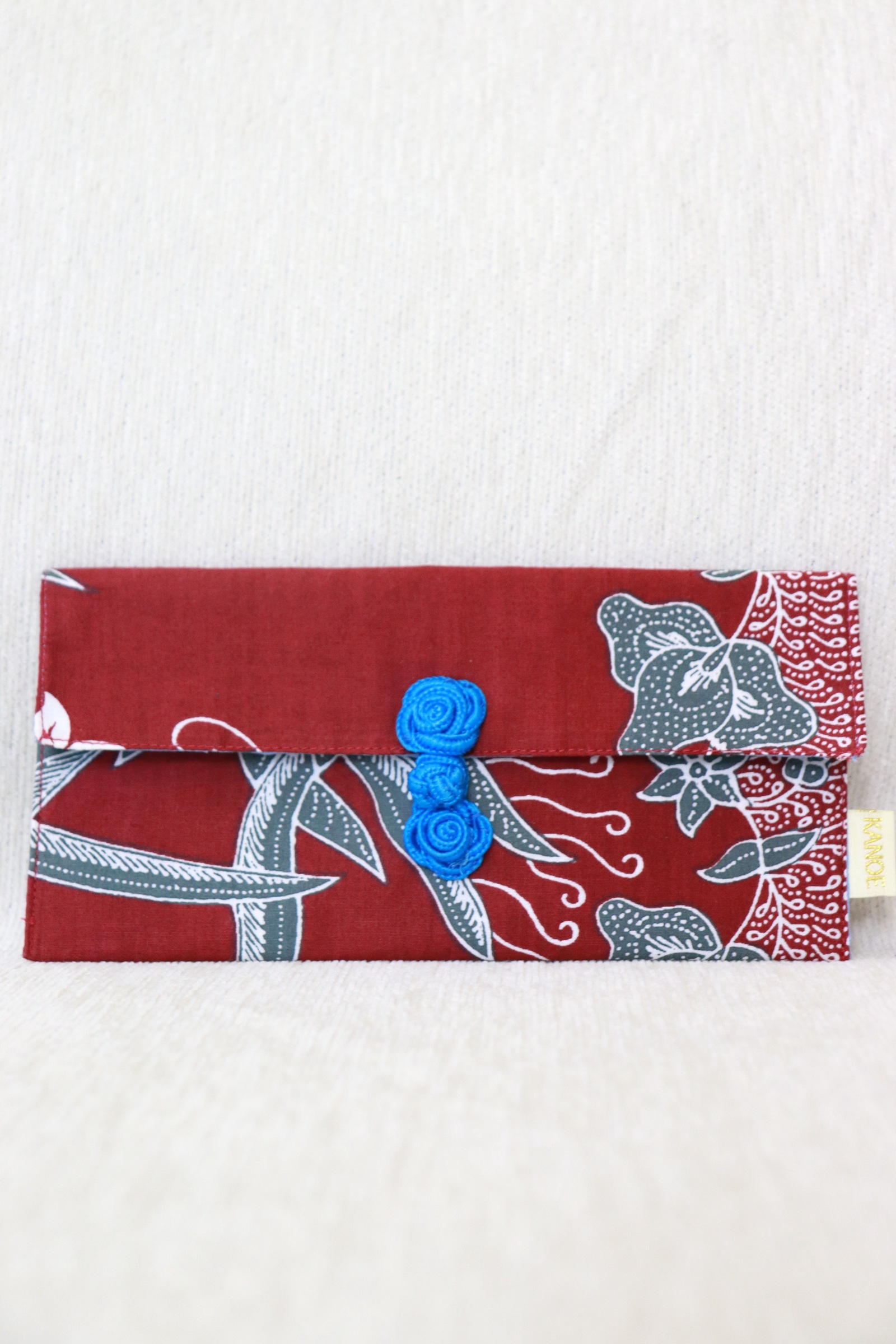  Batik Envelope w/ Chinese Clasp - Rose Qing 