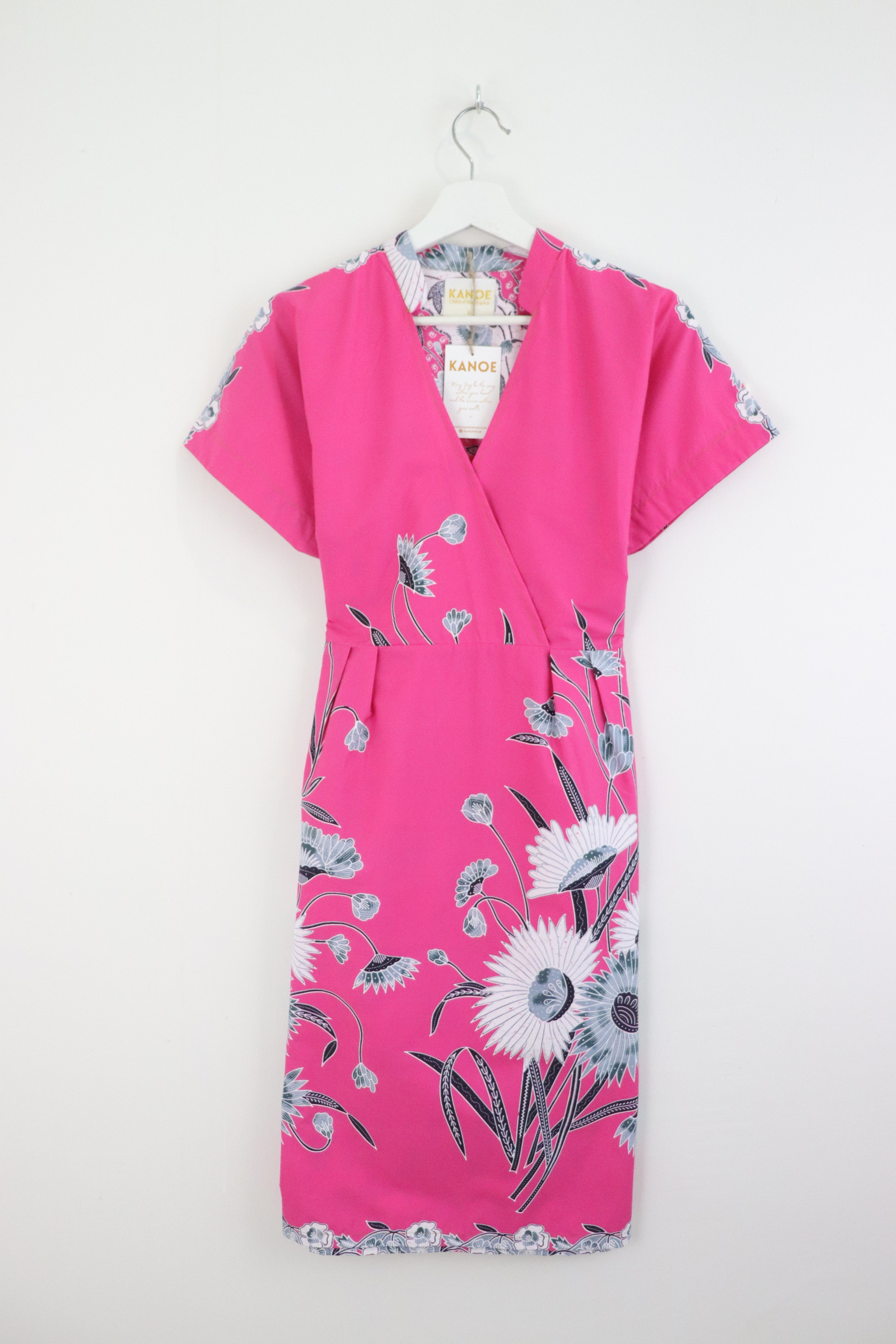 Kimono Wrap Dress w/ Mandarin Collar [ S ] - Barbie Bloom
