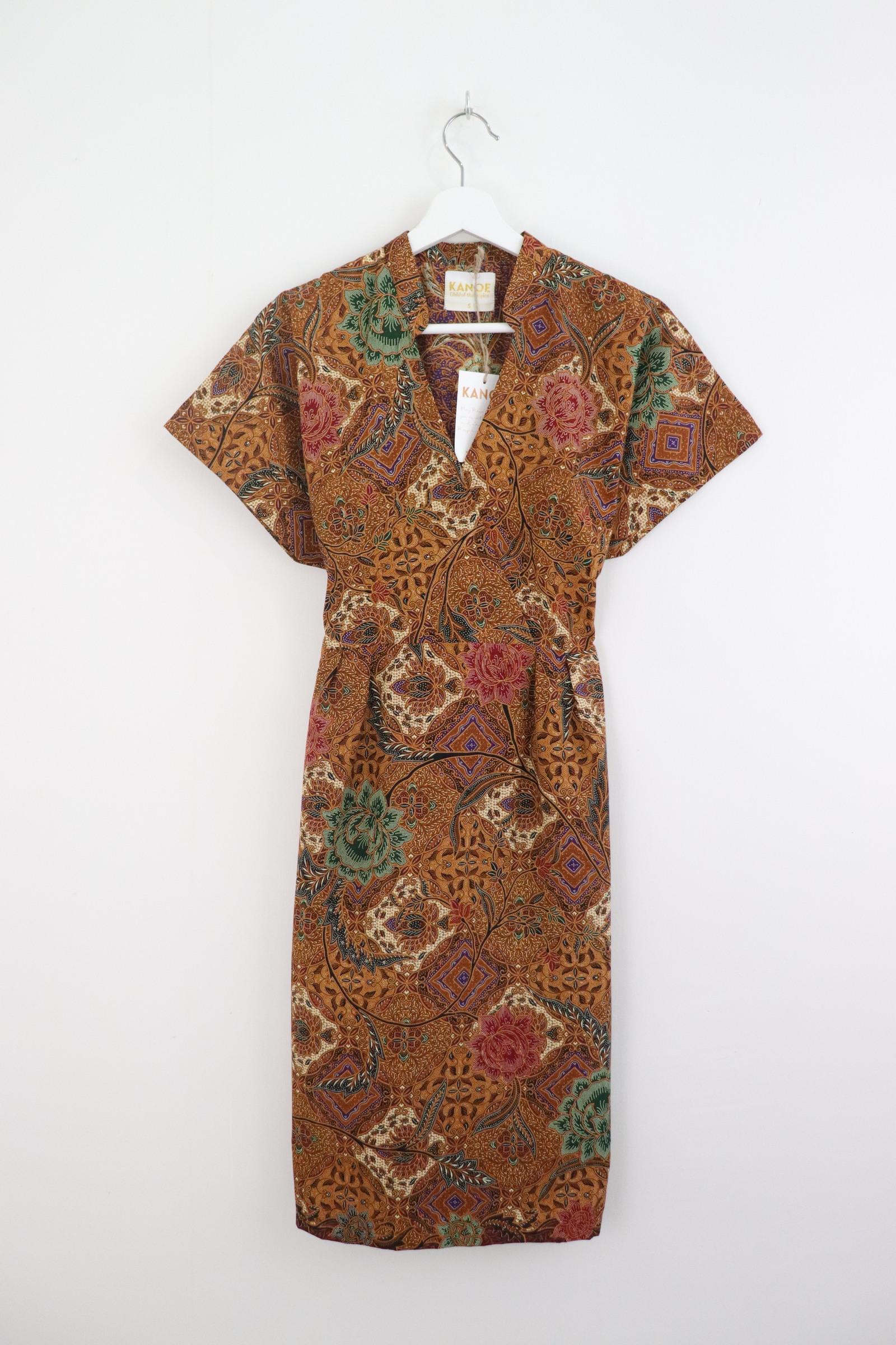 Kimono Wrap Dress w/ Mandarin Collar - Grandma's Story