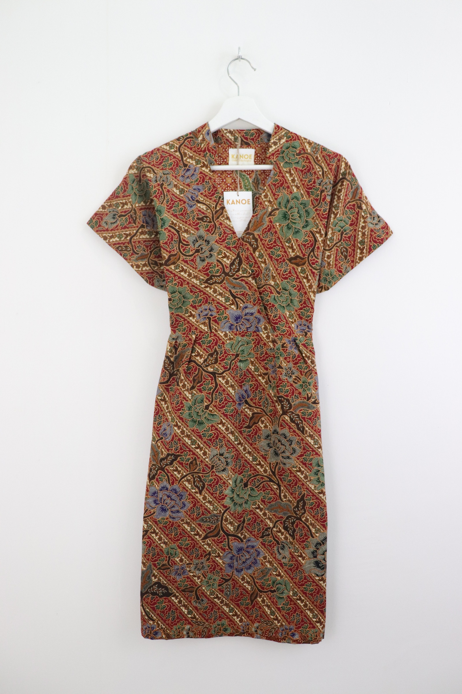Kimono Wrap Dress w/ Mandarin Collar - Cousin's Letters