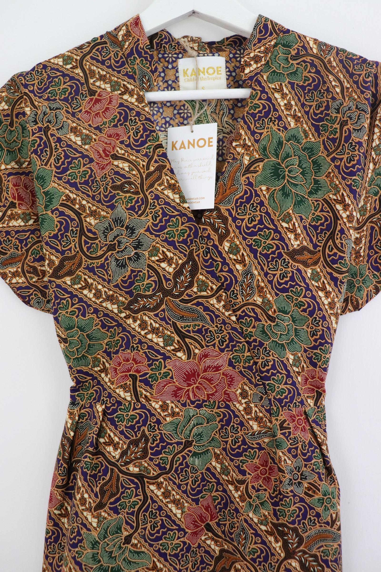 Kimono Wrap Dress w/ Mandarin Collar - Sea's Wishes